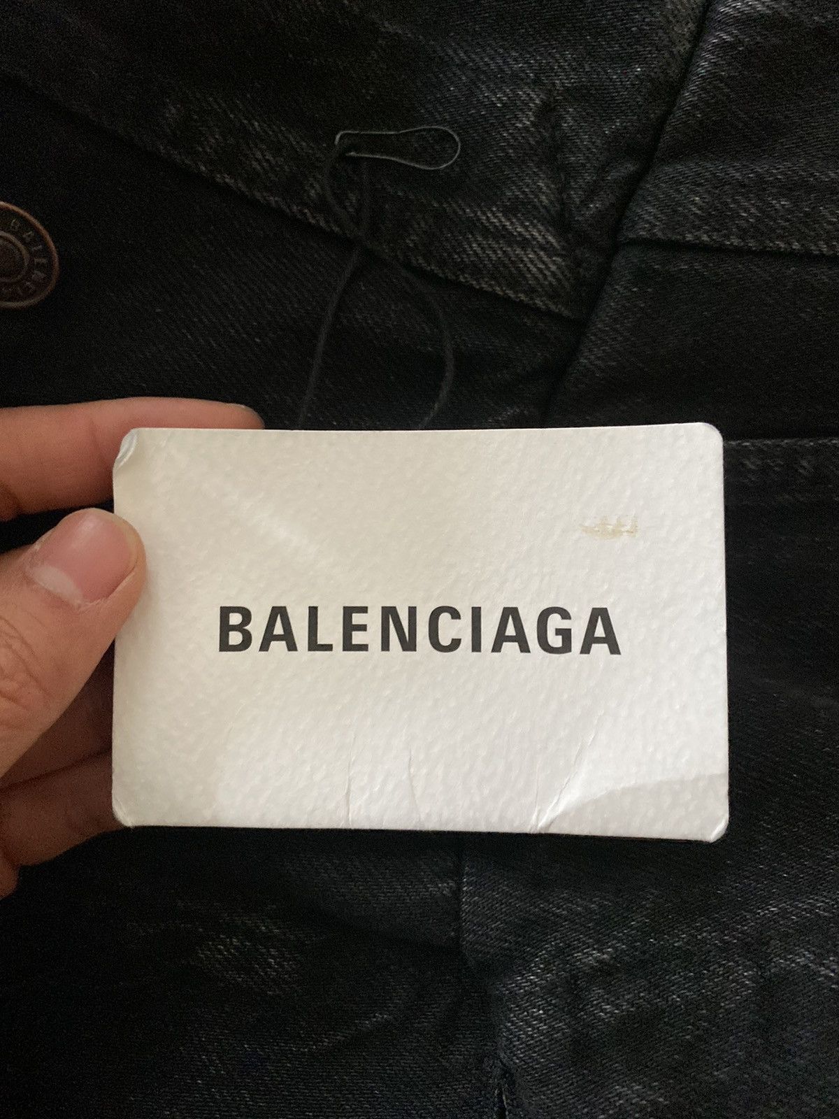 Balenciaga Balenciaga swing black denim jacket Size US M / EU 48-50 / 2 - 11 Thumbnail