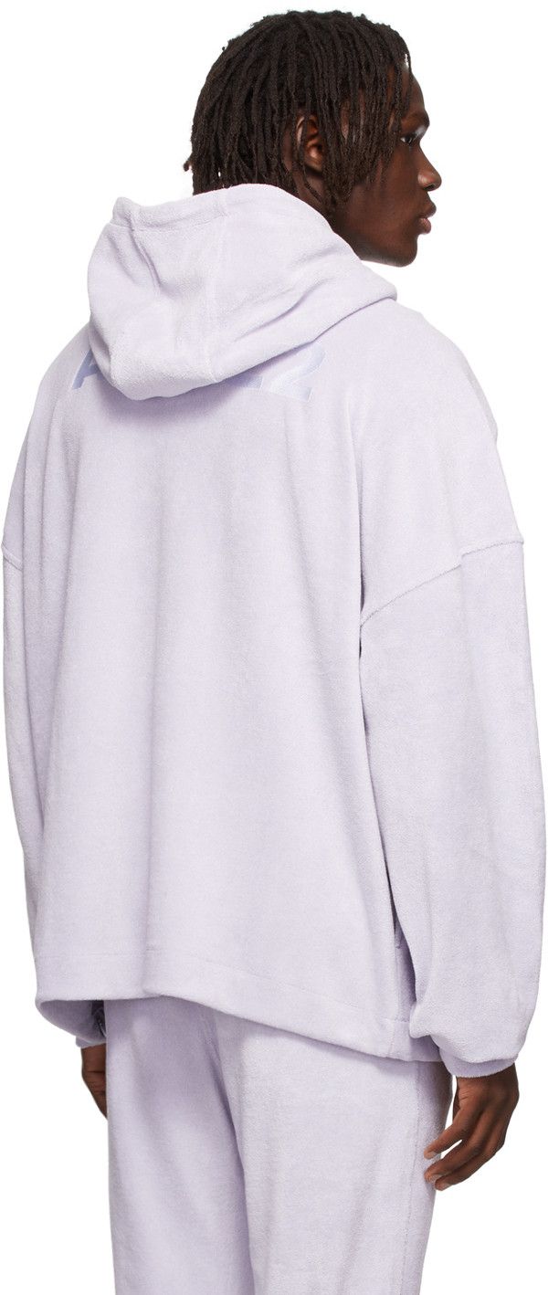 1017 ALYX 9SM Lilac ALX22 Towelling Logo Half-Zip Hoodie Size US L / EU 52-54 / 3 - 4 Thumbnail