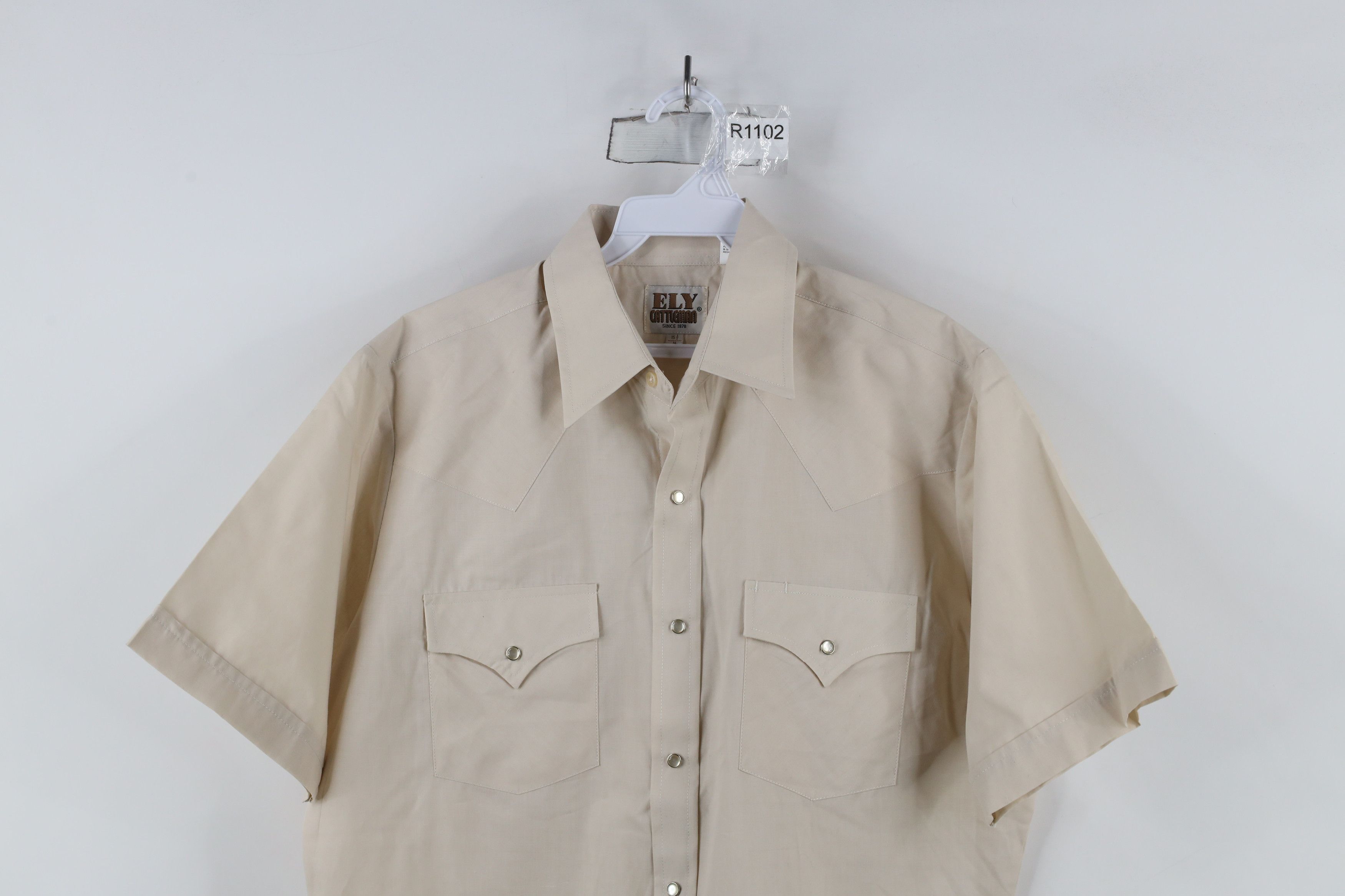Vintage Vintage 90s Rockabilly Short Sleeve Western Button Shirt Size US M / EU 48-50 / 2 - 2 Thumbnail