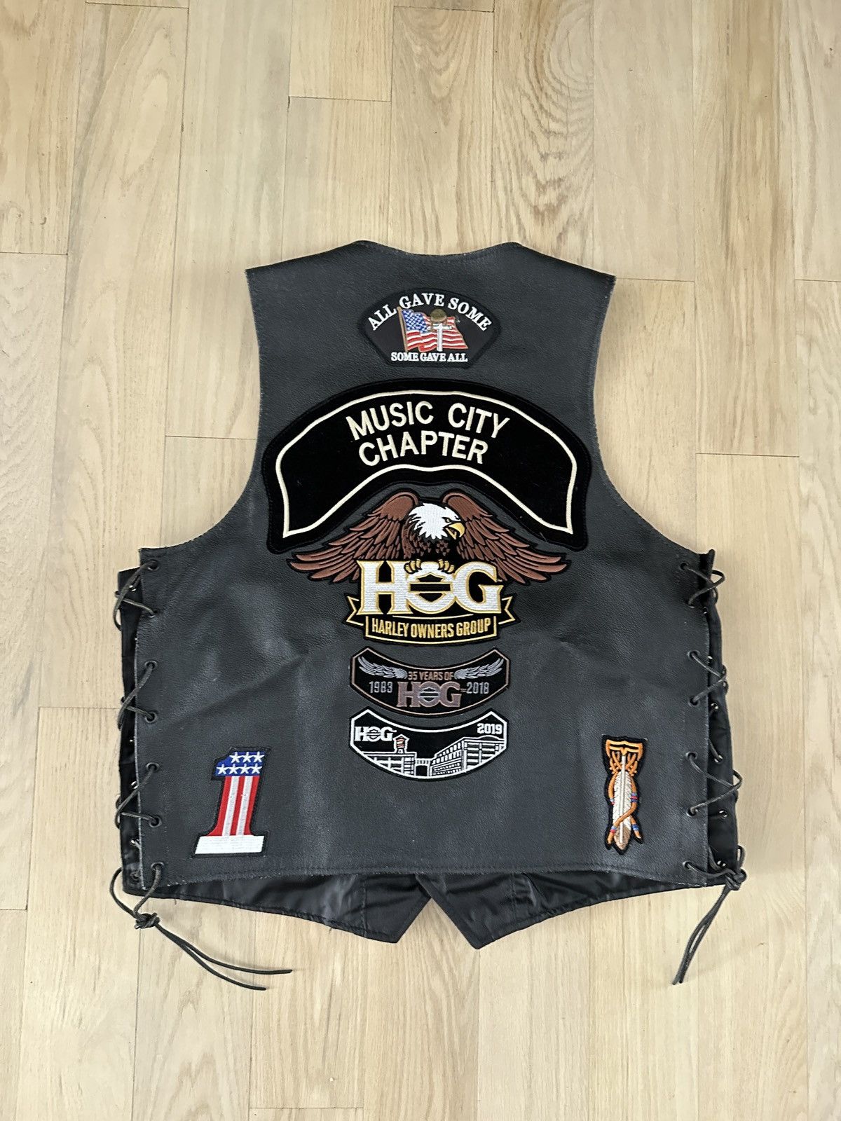 Harley Davidson × Vintage 1 of 1 Harley-Davidson HOG Leather Vest Size US M / EU 48-50 / 2 - 5 Thumbnail