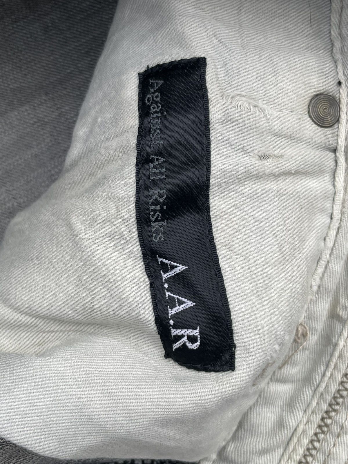Yohji Yamamoto Against All Risk Distresed Jeans Size US 35 - 20 Thumbnail