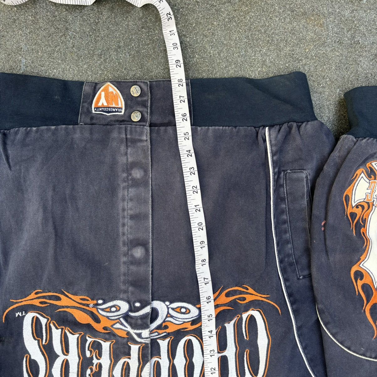NASCAR × Vintage × West Coast Choppers Vintage Orange County Choppers Flaming Racing Jacket Size US L / EU 52-54 / 3 - 6 Thumbnail