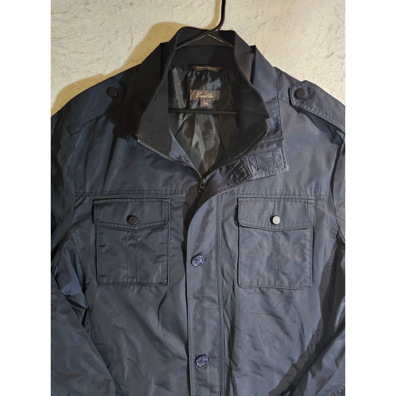 Tasso Elba NWTs Tasso Elba Signature Four-Pocket Lightweight Full Zip Jacket Mens Size 2XL Navy Blue Size US XXL / EU 58 / 5 - 2 Thumbnail