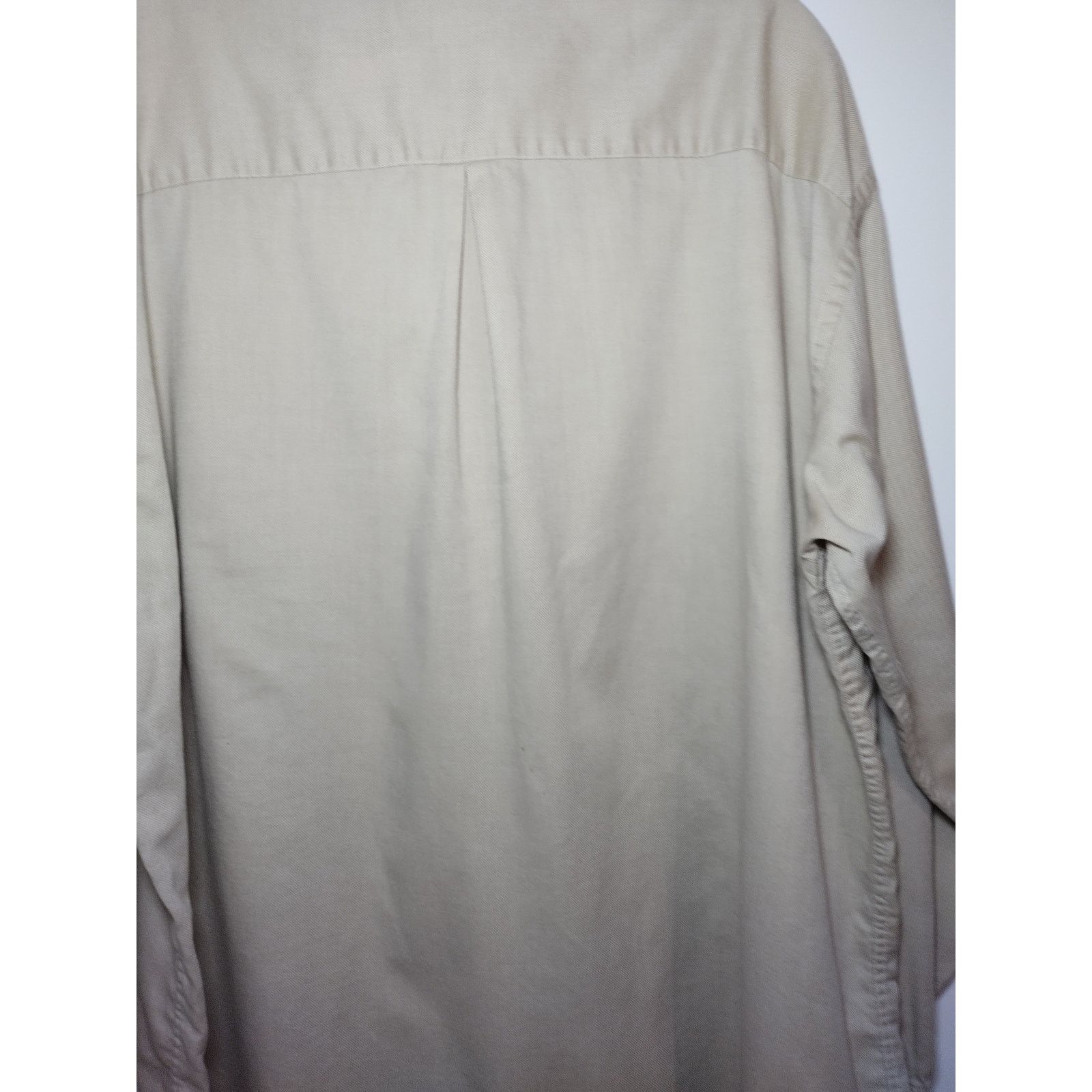Croft & Barrow Croft & Barrow Mens Dress Shirt Long Sleeves Button Up Tan Size US XL / EU 56 / 4 - 7 Thumbnail