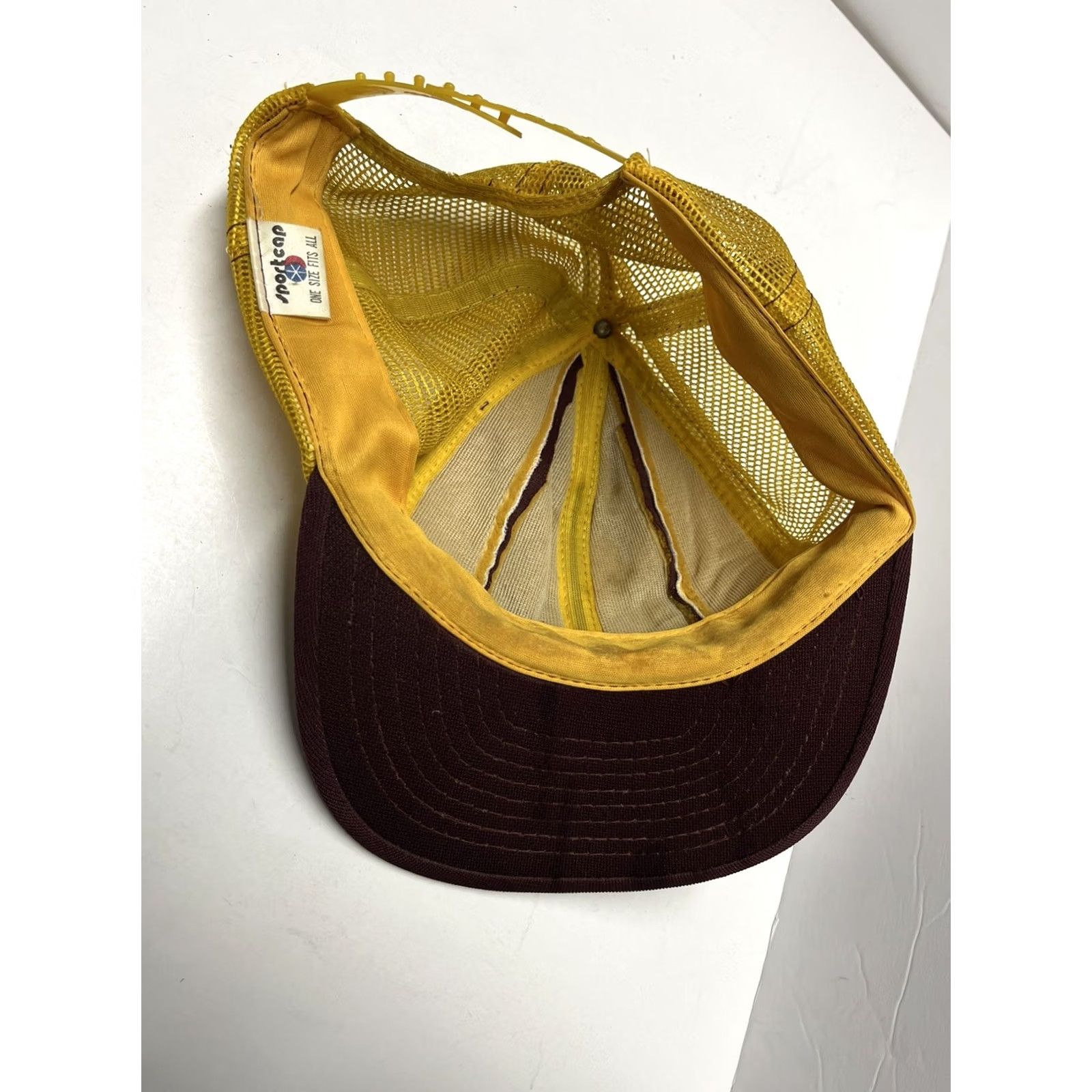 Vintage VINTAGE Arizona State University Sun Devils Trucker Hat ASU Snapback Sport Cap Yellow Mens Size ONE SIZE - 6 Thumbnail