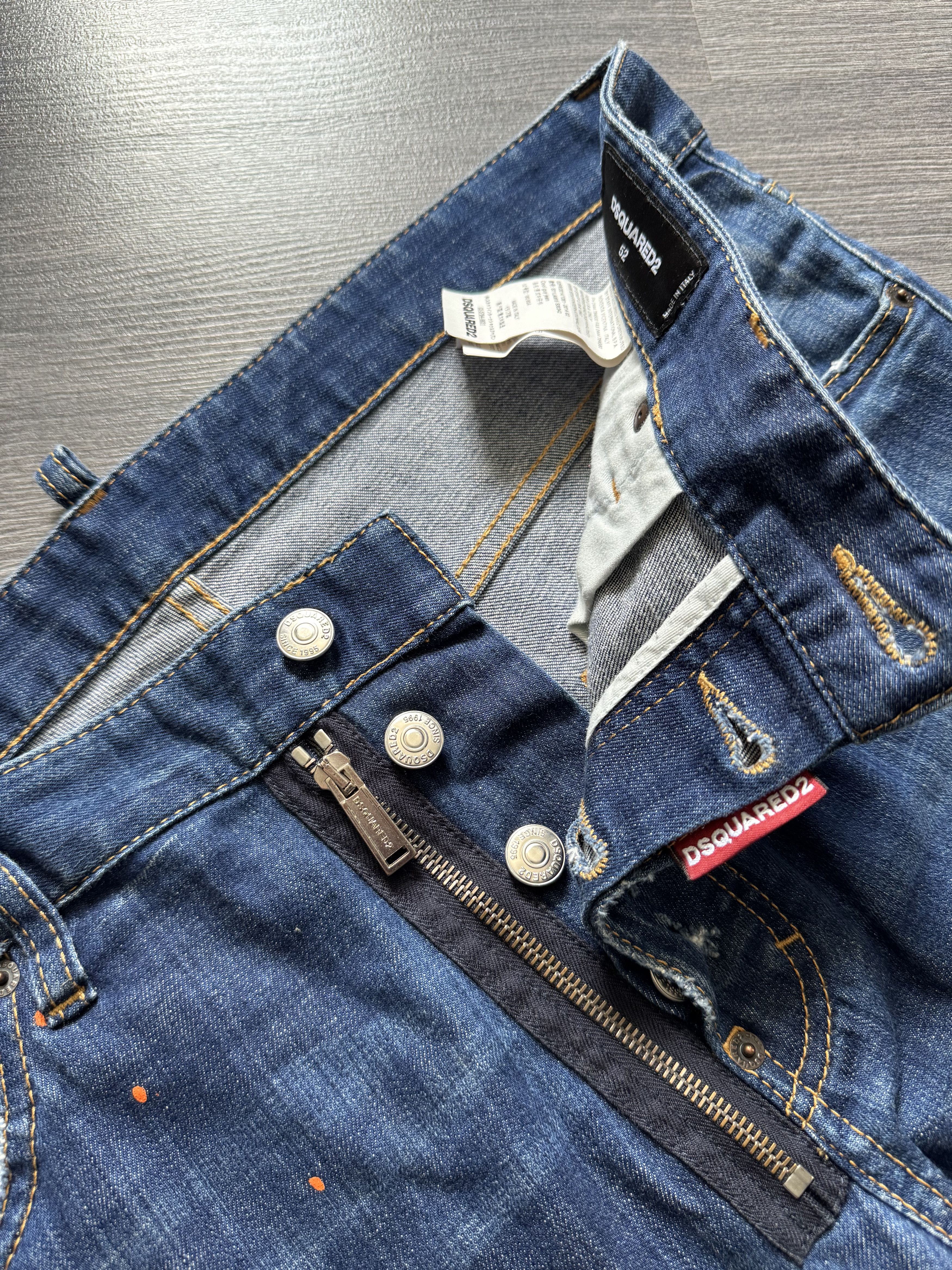 Dsquared2 Dsquared2 Distressed Indigo Denim Jeans Size US 36 / EU 52 - 5 Thumbnail