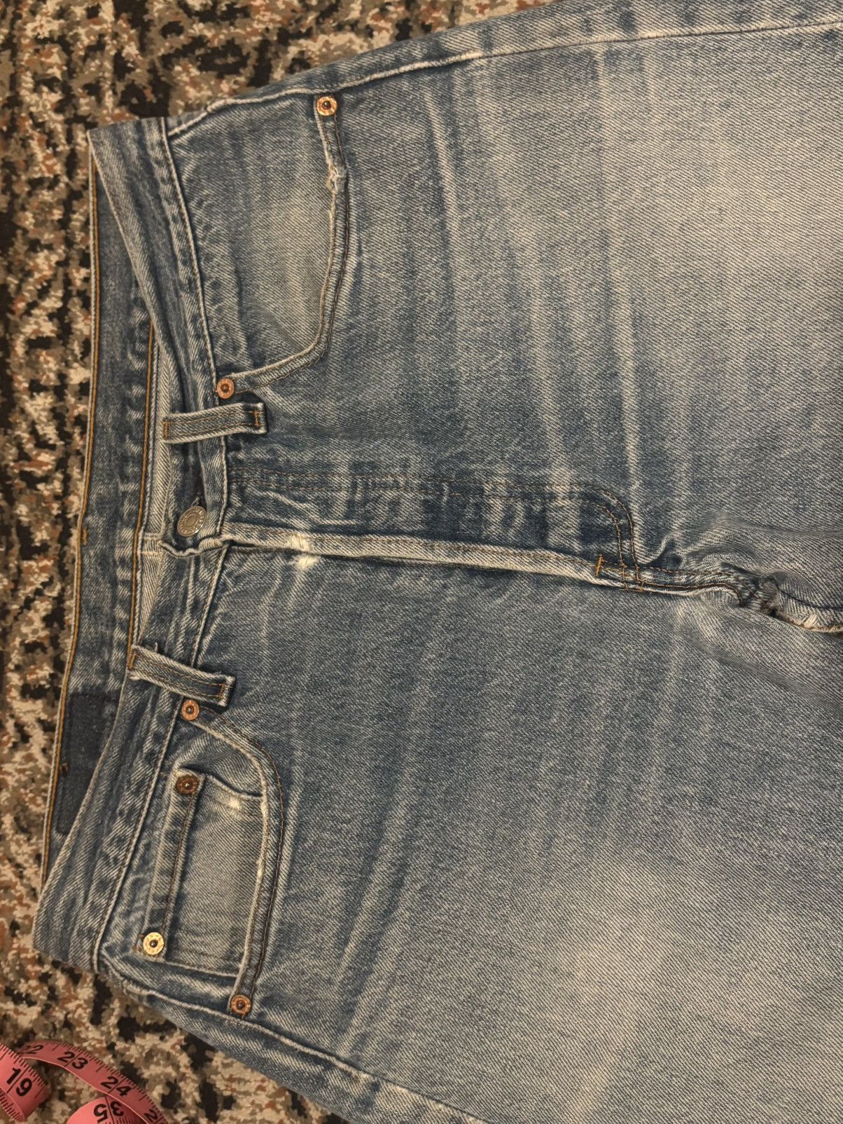Levi's 1980s Levi's 501xx Distressed Light Wash Blue Jeans 32 x 30 Size US 32 / EU 48 - 12 Thumbnail