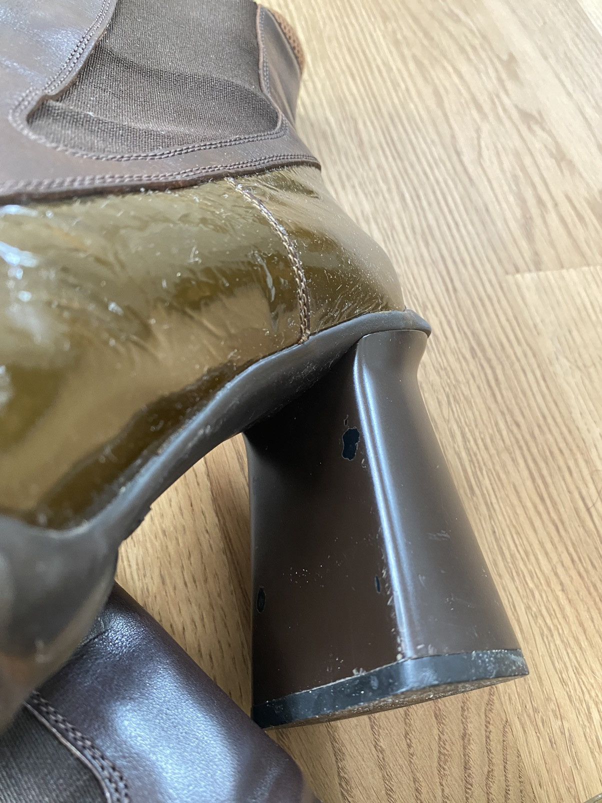 Miu Miu Miu Miu vintage 90s bubble sole boots Size US 6 / IT 36 - 6 Thumbnail
