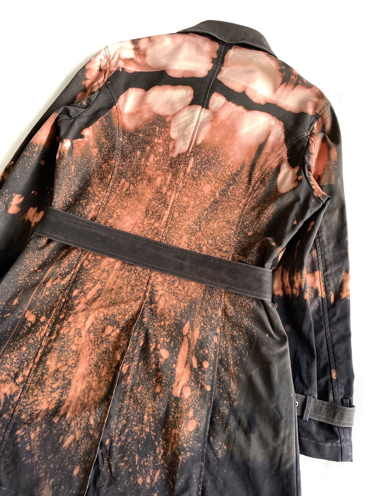 Japanese Brand Tornado Mart Bleach Wash Belted Trench Coat Size US M / EU 48-50 / 2 - 13 Thumbnail