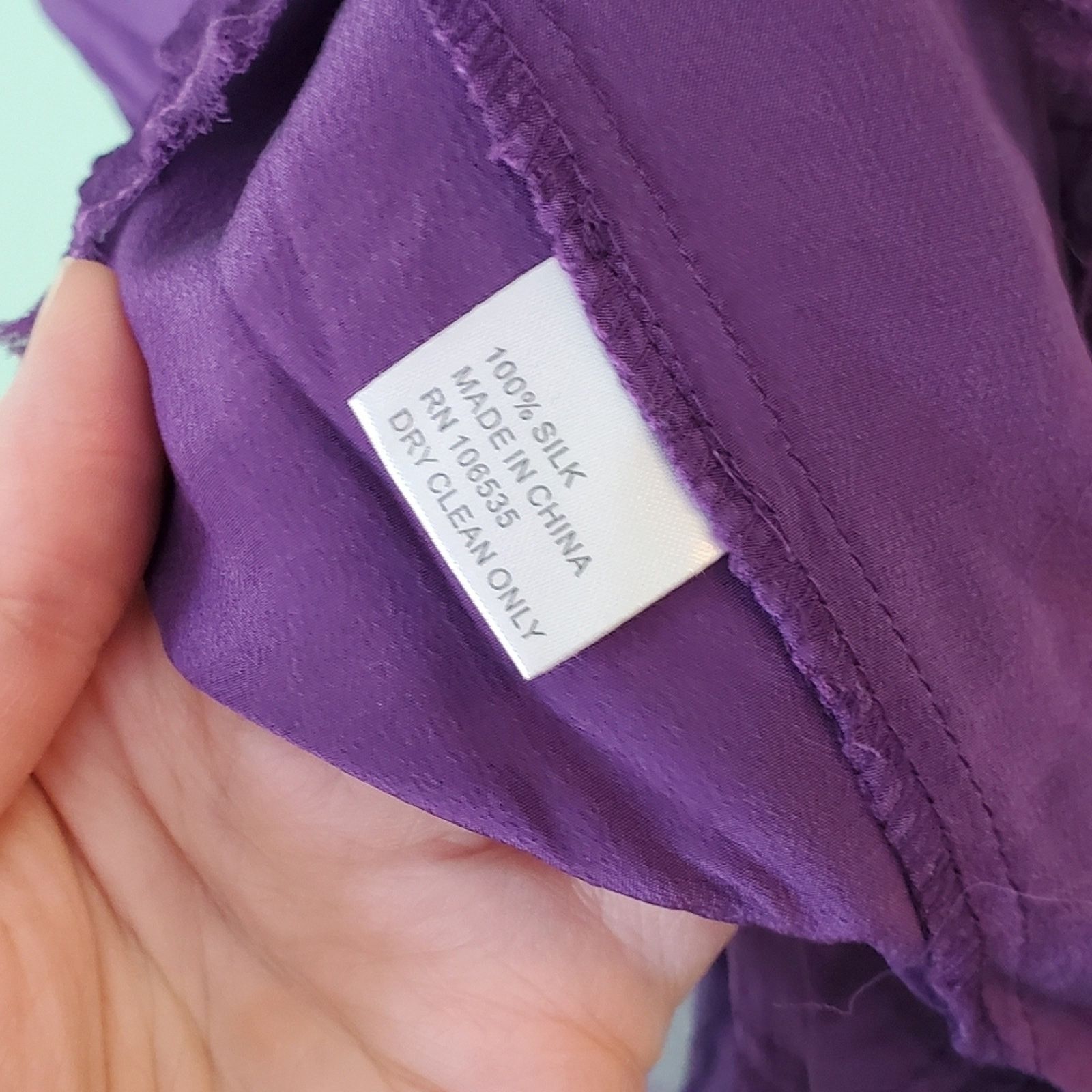 Other Madison Marcus Dark Purple Silk Shift Dress - Size Small Size S / US 4 / IT 40 - 10 Thumbnail