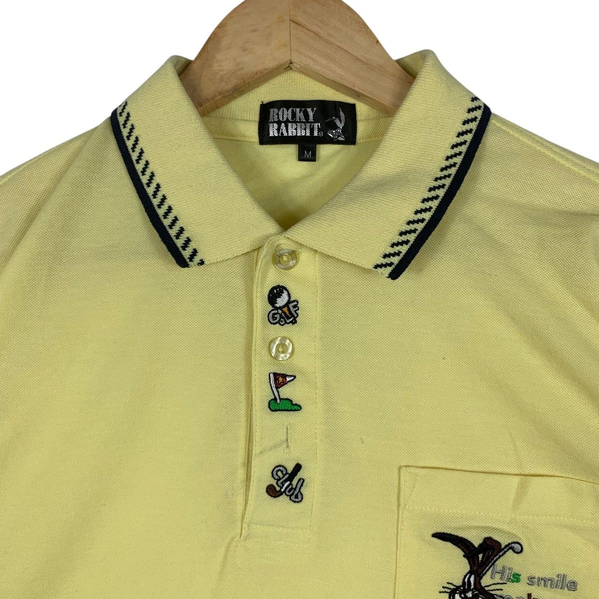 Vintage Vintage 90’ ROCKY RABBIT GOLF Embroidered Logo Polo Size US M / EU 48-50 / 2 - 4 Thumbnail