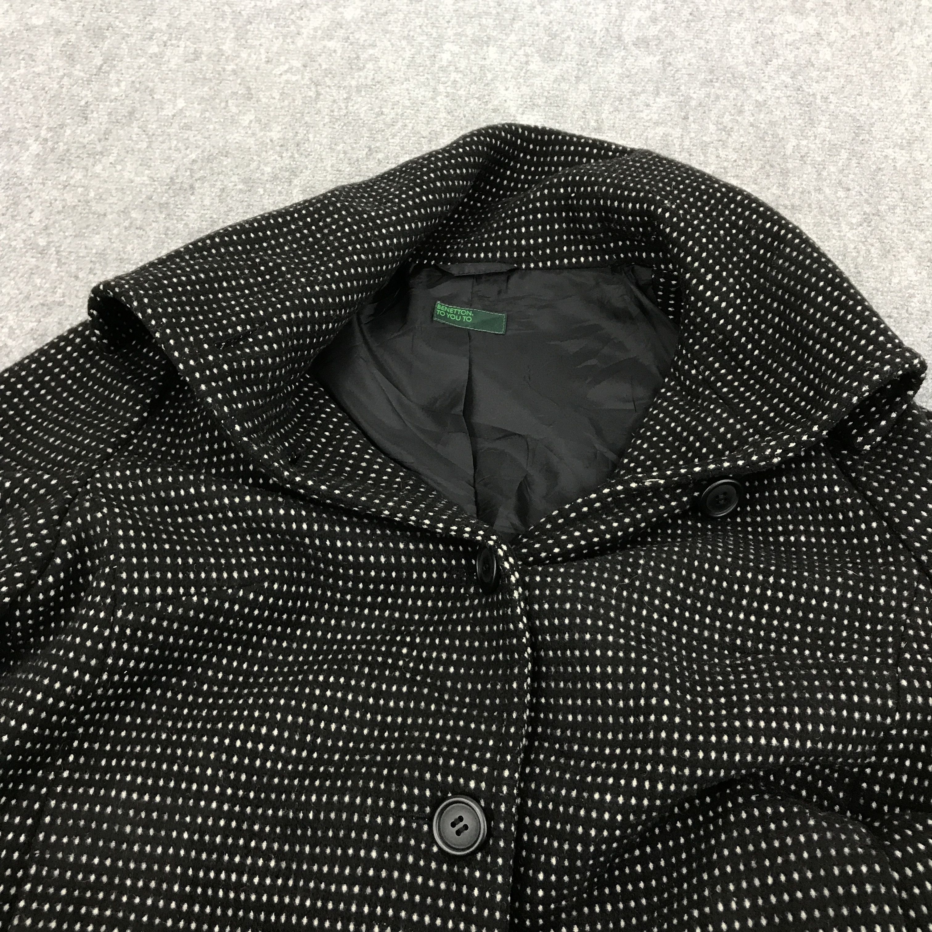 Benetton × Japanese Brand BENETTON BUTTON WOOL JACKET Size US M / EU 48-50 / 2 - 5 Thumbnail