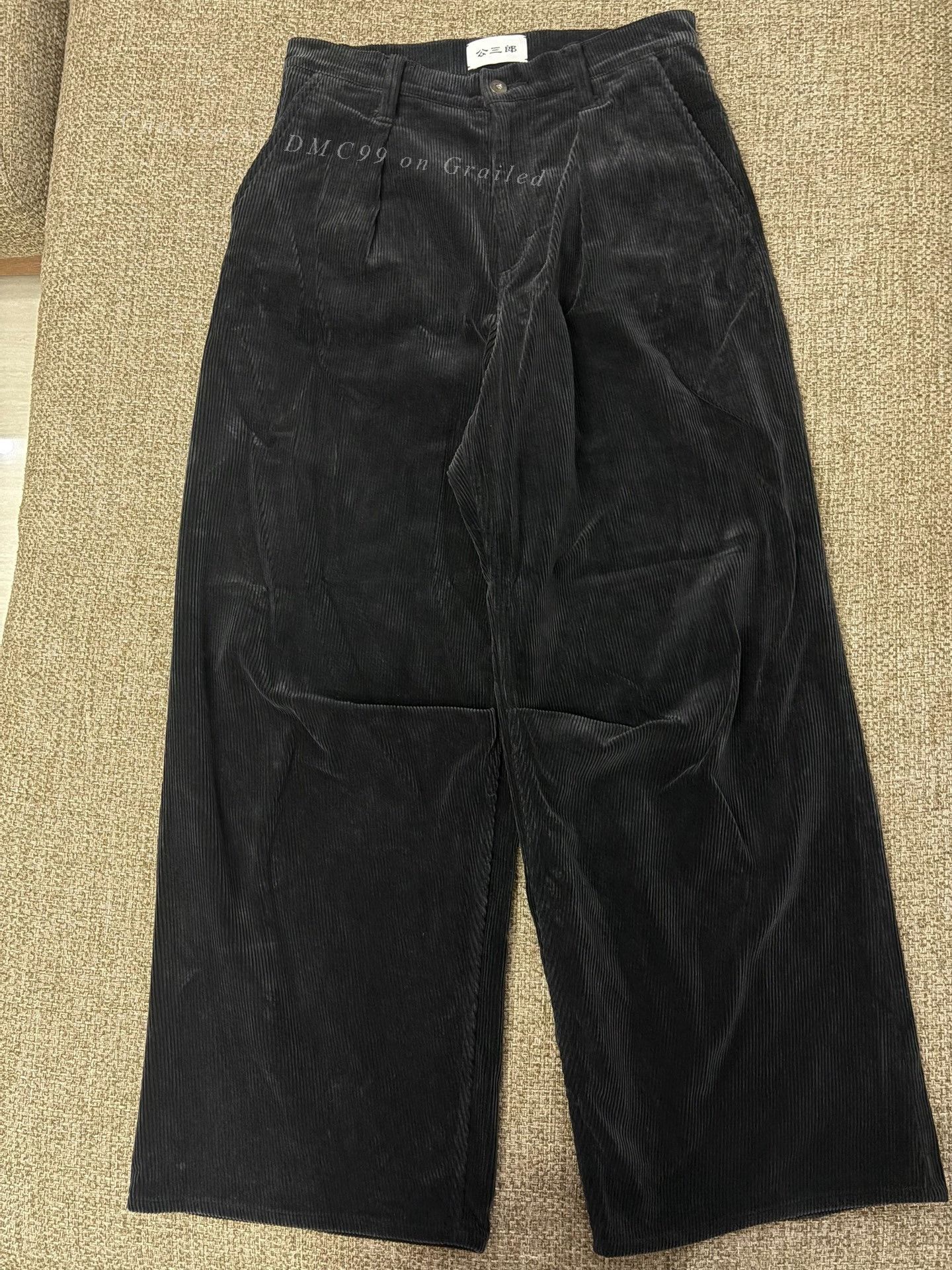 KOZABURO Kozaburo 25AW Wide-Leg Corduroy Pants Size US 26 / EU 42 - 1 Thumbnail