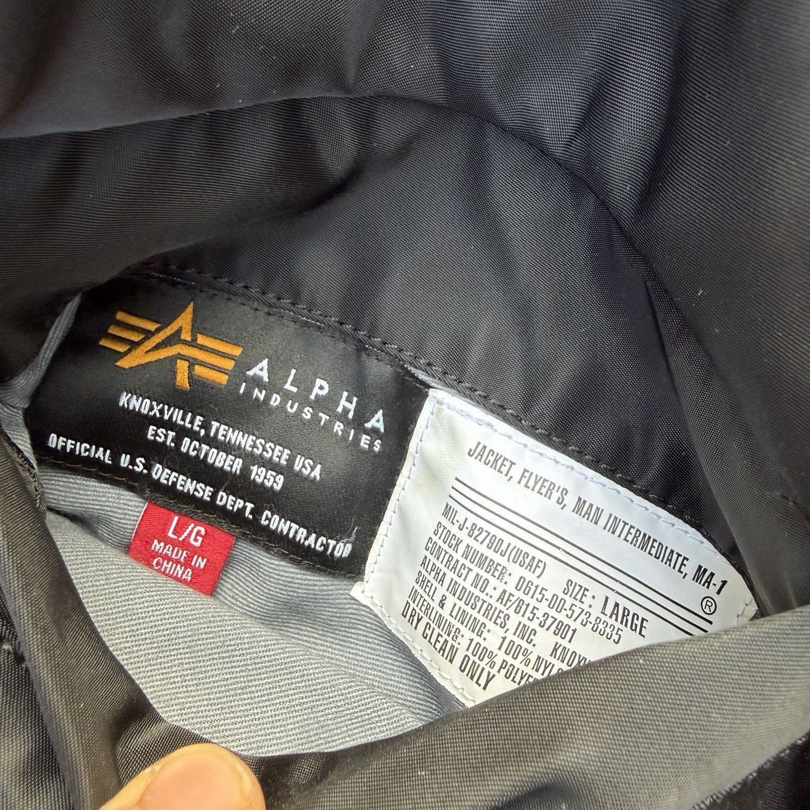 Alpha Industries × The Weeknd × XO Alpha Industries The Weeknd XO Nav Bomber Jacket Size US L / EU 52-54 / 3 - 7 Thumbnail