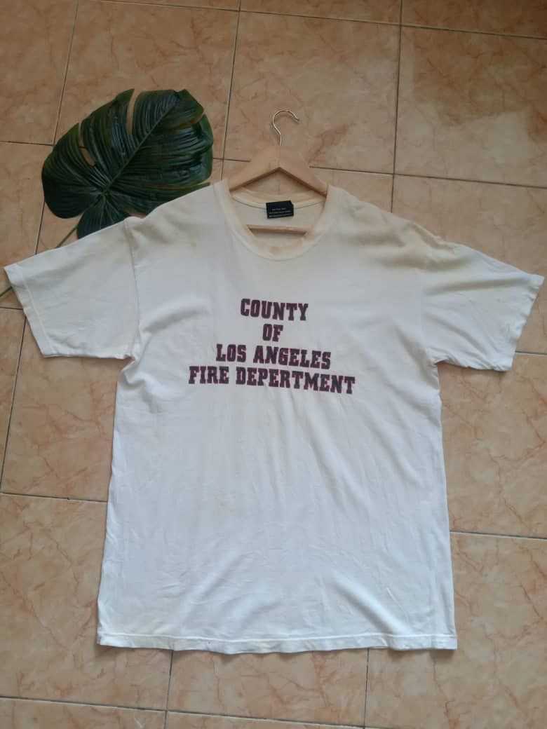 Vintage Vintagen county of Los Angeles Fire Department shirt Size US L / EU 52-54 / 3 - 1 Thumbnail