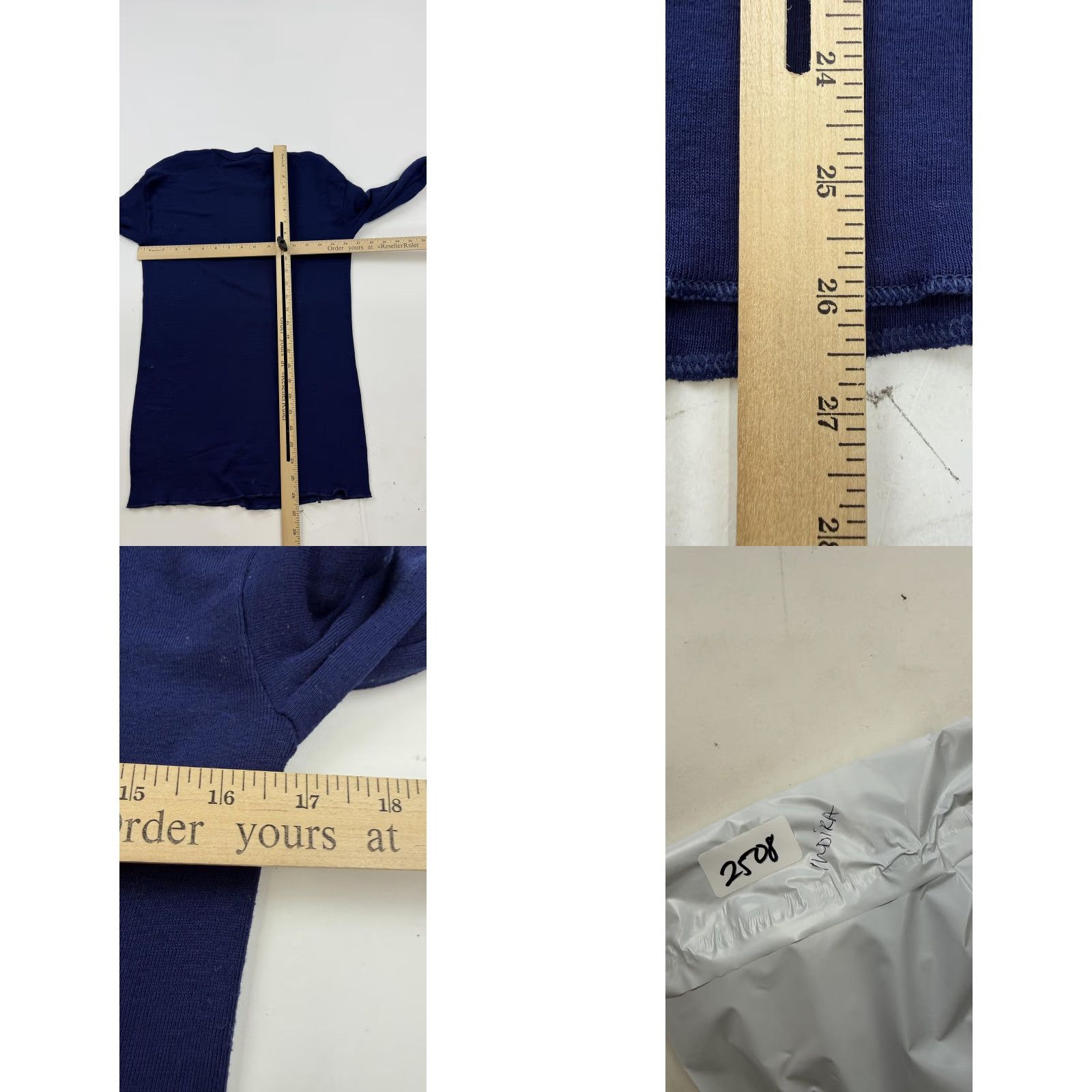 Layer 8 Indera Thermal Shirt Mens Large Blue Long Sleeve Base Layer Undershirt Top Size US L / EU 52-54 / 3 - 8 Thumbnail