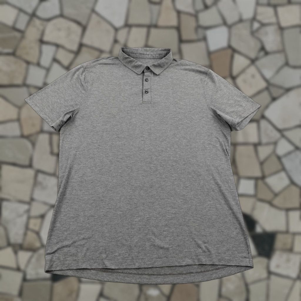 Lululemon Lululemon Polo Shirt Mens Large Gray Evolution Performance Athletic Golf Flex Size US L / EU 52-54 / 3 - 1 Thumbnail