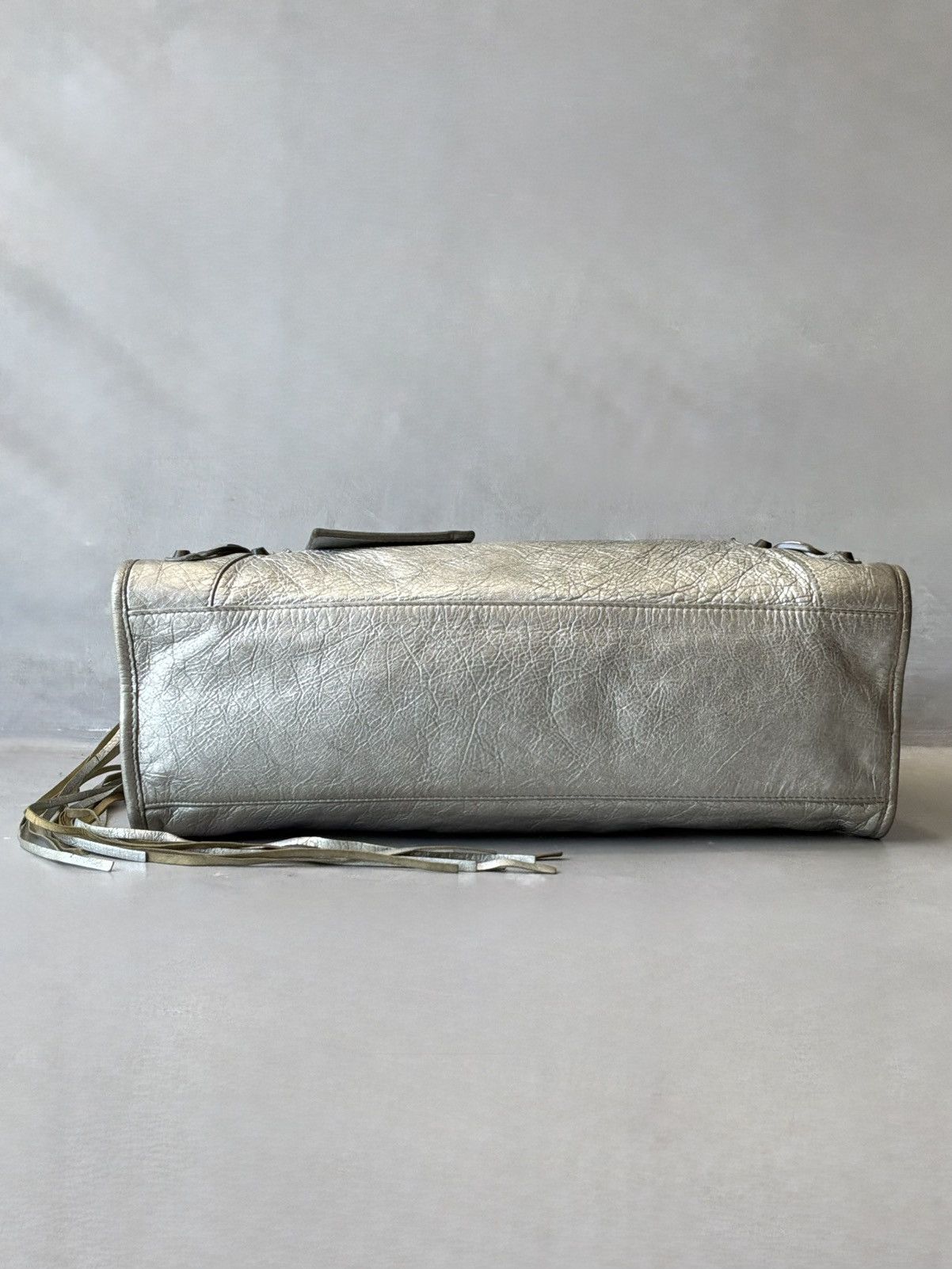 Balenciaga Balenciaga - Classic City - Metallic Silver Lambskin Bag Size ONE SIZE - 3 Thumbnail