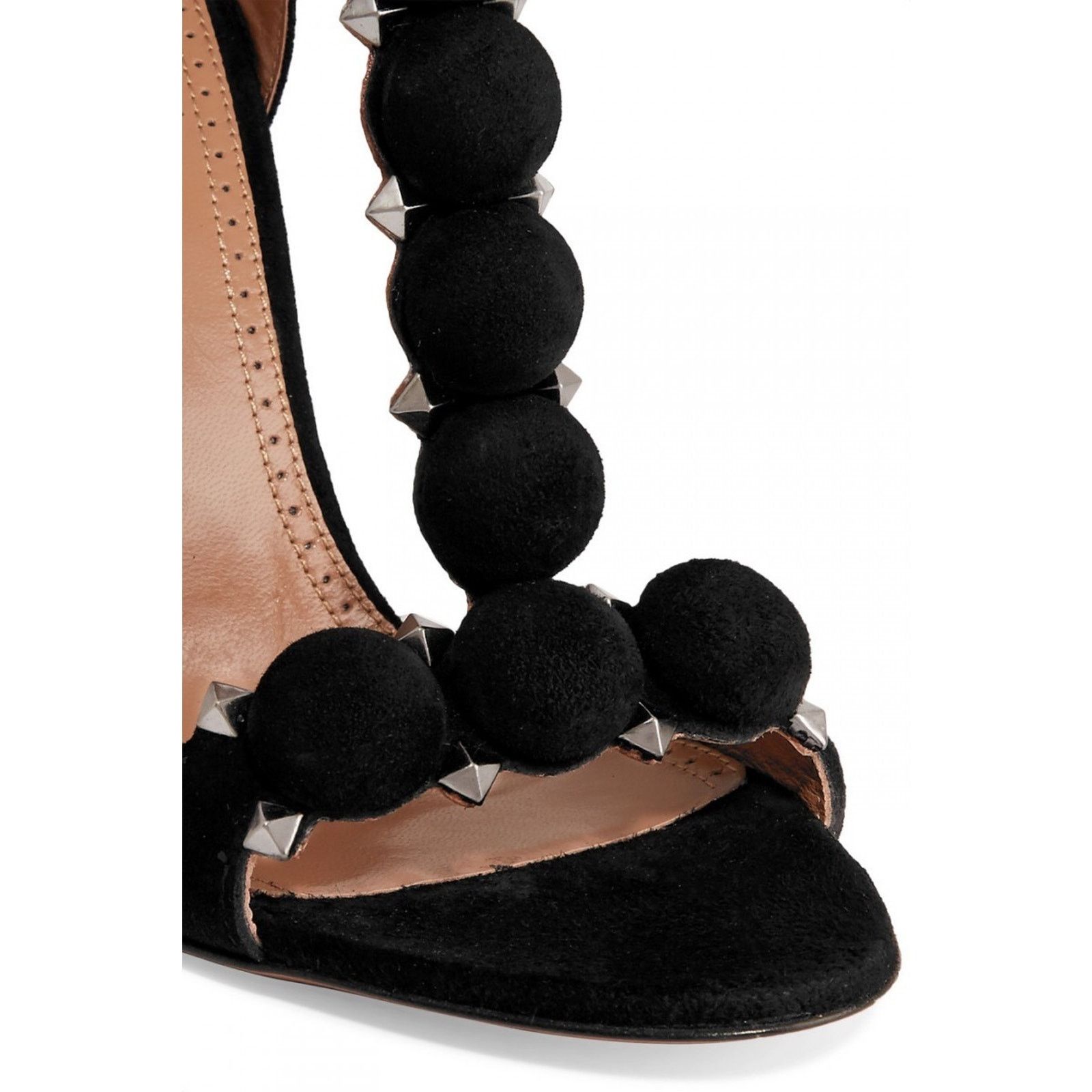 Alaia Alaia Bombe 110mm Black Suede Ankle T Strap Sandal 39.5 Size US 9.5 / IT 39.5 - 6 Thumbnail