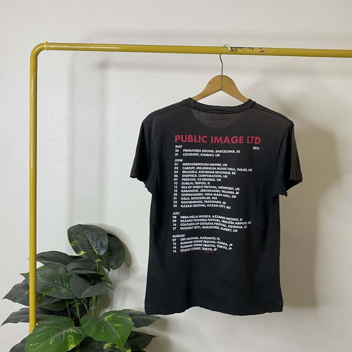 Band Tees 2011 PiL Public Image Ltd Punk Band Johnny Rotten Tour Tee Size US S / EU 44-46 / 1 - 6 Thumbnail