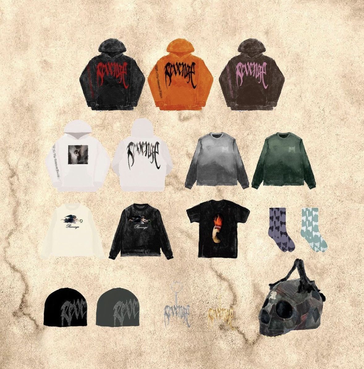 Designer × Hypebeast × Revenge Revenge ‘Bred’ Arch Logo Hoodie L Size US L / EU 52-54 / 3 - 12 Thumbnail