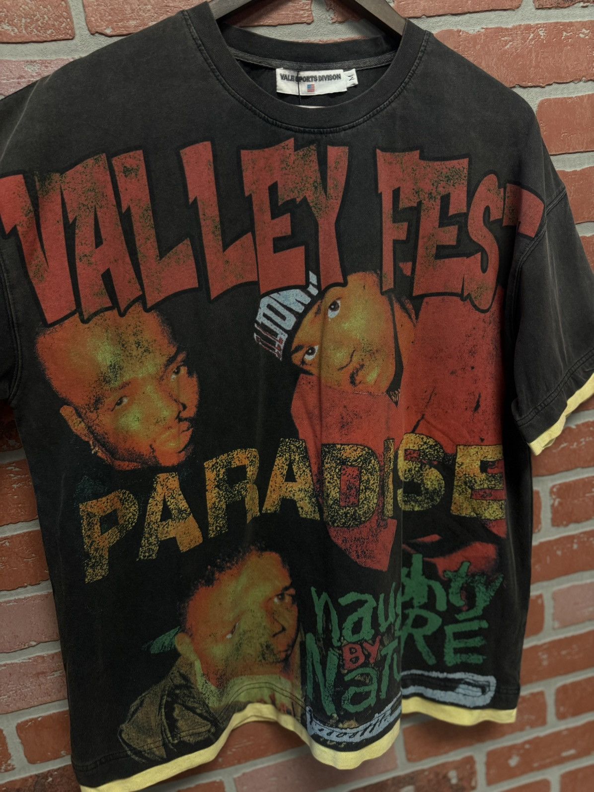 Vale Vale Valley Fest Black Tee Shirt Size Medium (NEW) Size US M / EU 48-50 / 2 - 5 Thumbnail