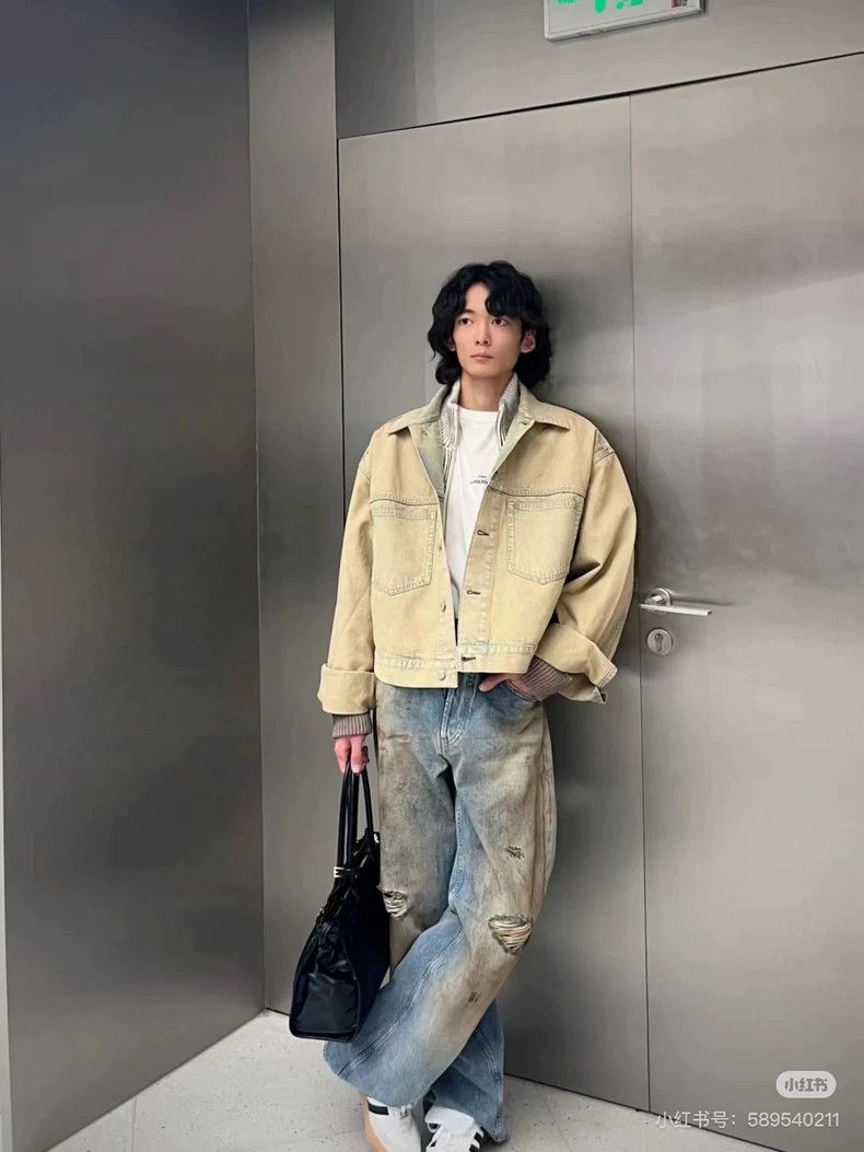 Acne Studios acne studios Vintage silhouette drop shoulder cropped denim Size US L / EU 52-54 / 3 - 6 Thumbnail