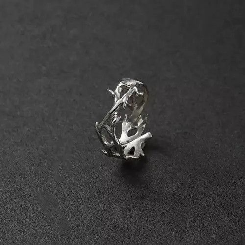 Jewelry Fuyuka x Honda Punk Irregular Thorns Couple Ring Adjustable Size ONE SIZE - 6 Thumbnail