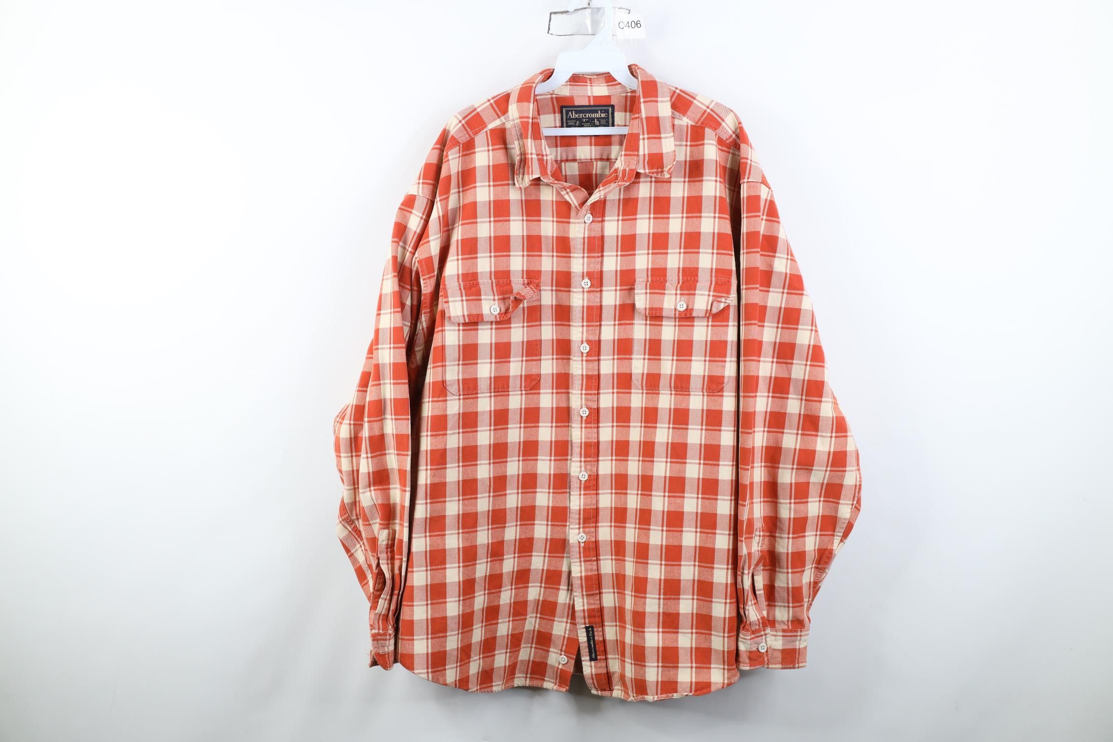 Abercrombie & Fitch Vintage 90s Abercrombie & Fitch Flannel Button Shirt Plaid Size US XL / EU 56 / 4 - 1 Thumbnail