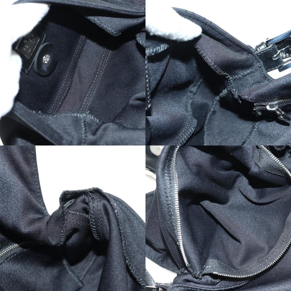 Fendi Fendi Cotton Mamma Baguette Shoulder Bag Black Size ONE SIZE - 14 Thumbnail