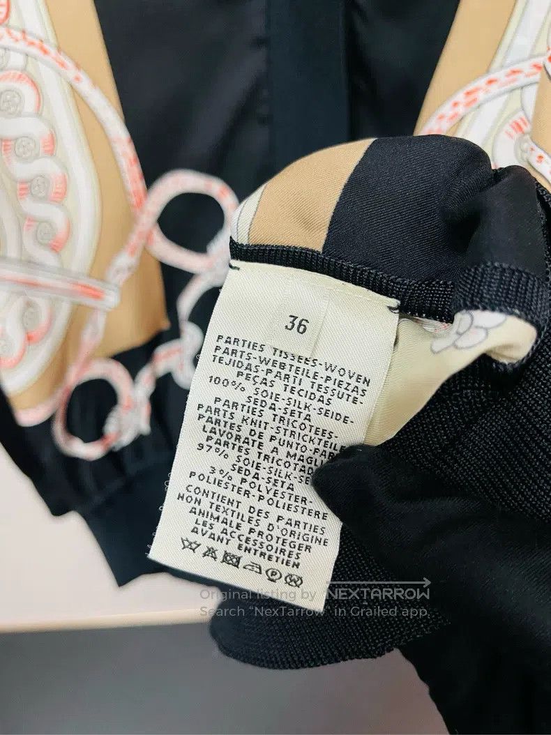 Hermes Hermes Black Silk Blend Air Conditioner Cardigan Size XS / US 0-2 / IT 36-38 - 6 Thumbnail