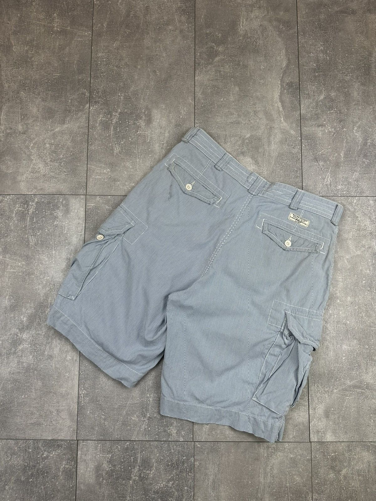Polo Ralph Lauren Polo Ralph Lauren Cargo Striped Shorts Size US 38 / EU 54 - 2 Thumbnail