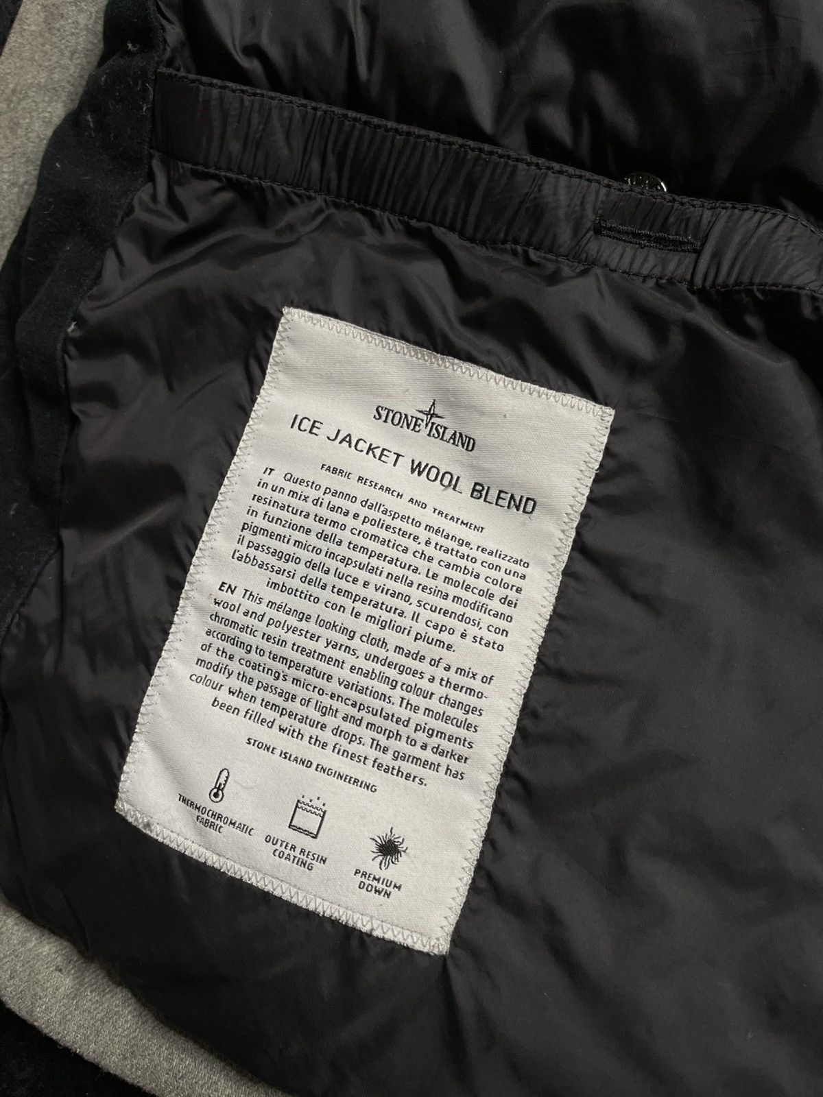 Stone Island Stone Island Ice Jacket Wool Blend Grey 2014 Size L Size US L / EU 52-54 / 3 - 9 Thumbnail