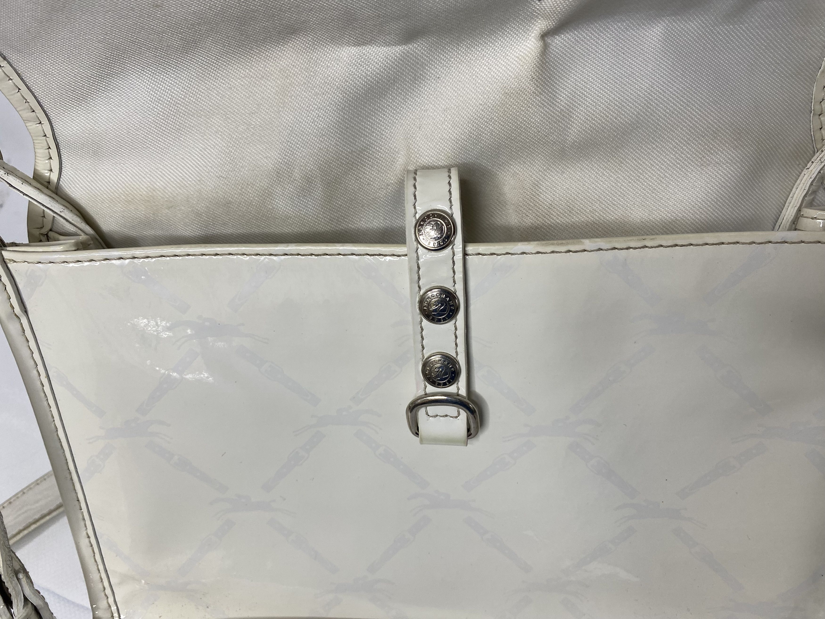 Longchamp × Vintage LONGCHAMP VINTAGE BEIGE VINYL CROSSBODY BAG Size ONE SIZE - 5 Thumbnail