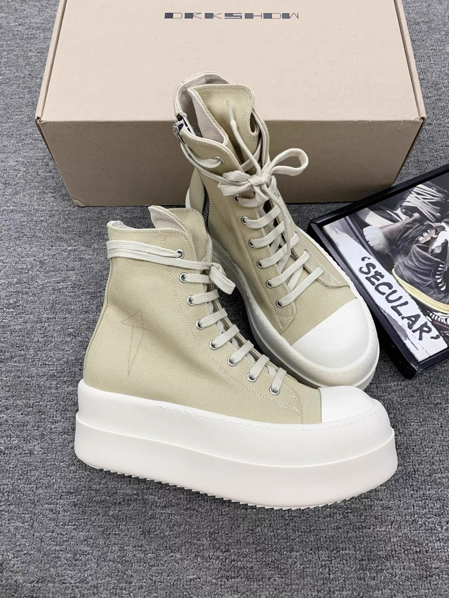 Rick Owens Rick Owens 25SS Double Canvas Platform Converse K34 Size US 6 / IT 36 - 3 Thumbnail