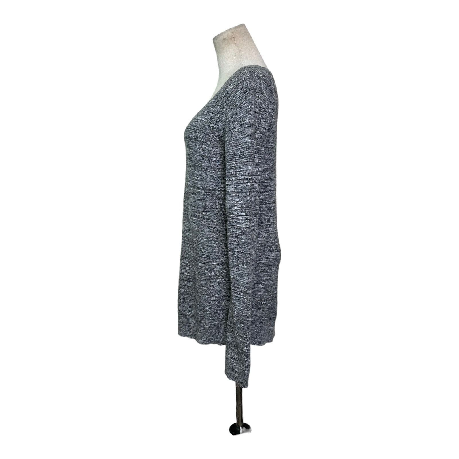 Loft LOFT gray long sleeves cotton sweater size M Size M / US 6-8 / IT 42-44 - 8 Thumbnail