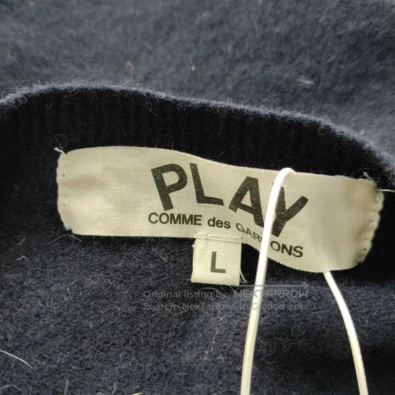 Comme des Garcons Comme Des Garcons Dark Blue Long Sleeve Wool Cardigan Size L / US 10 / IT 46 - 5 Thumbnail
