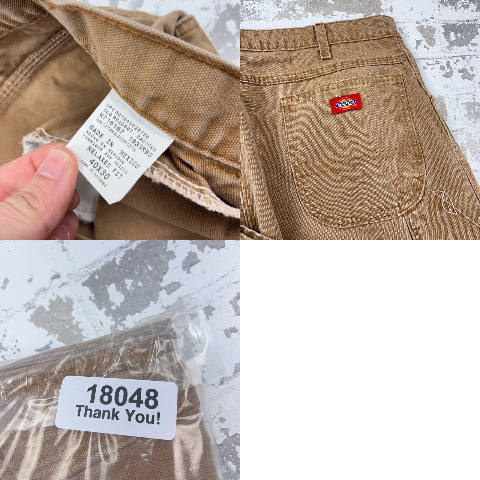 Dickies Dickies Pants Men 40x30 Brown Carpenter Pants Duck Canvas Work Wear VTG Y2K Size US 40 / EU 56 - 9 Thumbnail