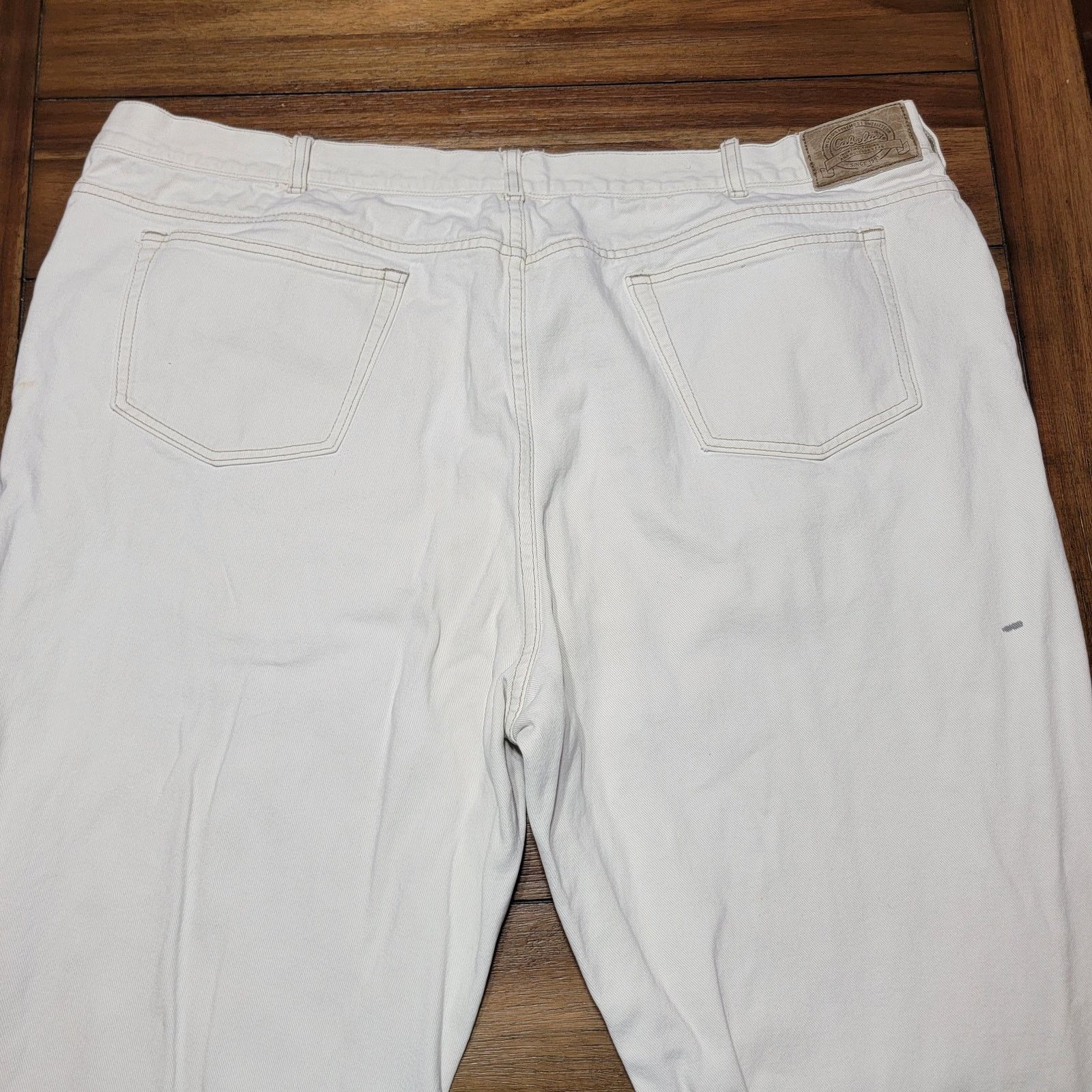 Cabelas Cabela's White Straight Denim Jeans - Size W50 X L32 Size US 44 / EU 60 - 4 Thumbnail