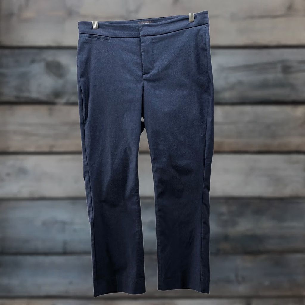 NYDJ NYDJ Barbara Bootcut Dress Pants Womens 8 Navy Blue Mid Rise Lift Tuck Size 30" / US 8 / IT 44 - 1 Thumbnail