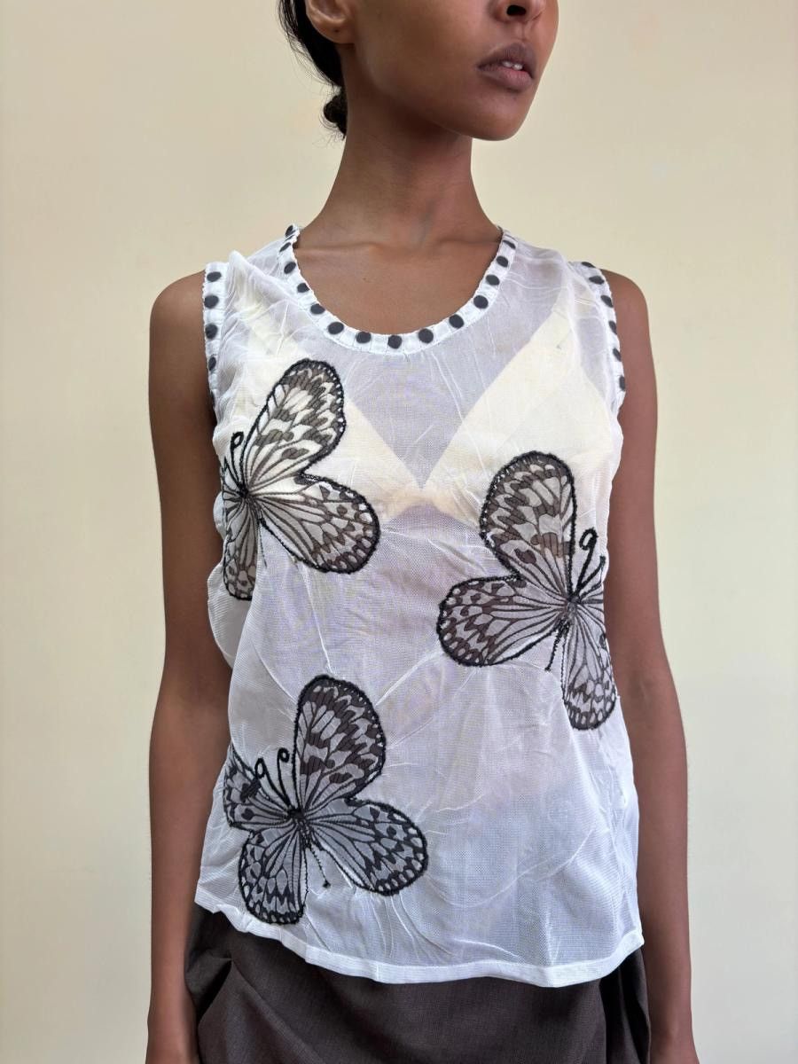 Issey Miyake 90s Yoshiki Hishinuma Issey Miyake butterfly pleated top Size M / US 6-8 / IT 42-44 - 3 Thumbnail