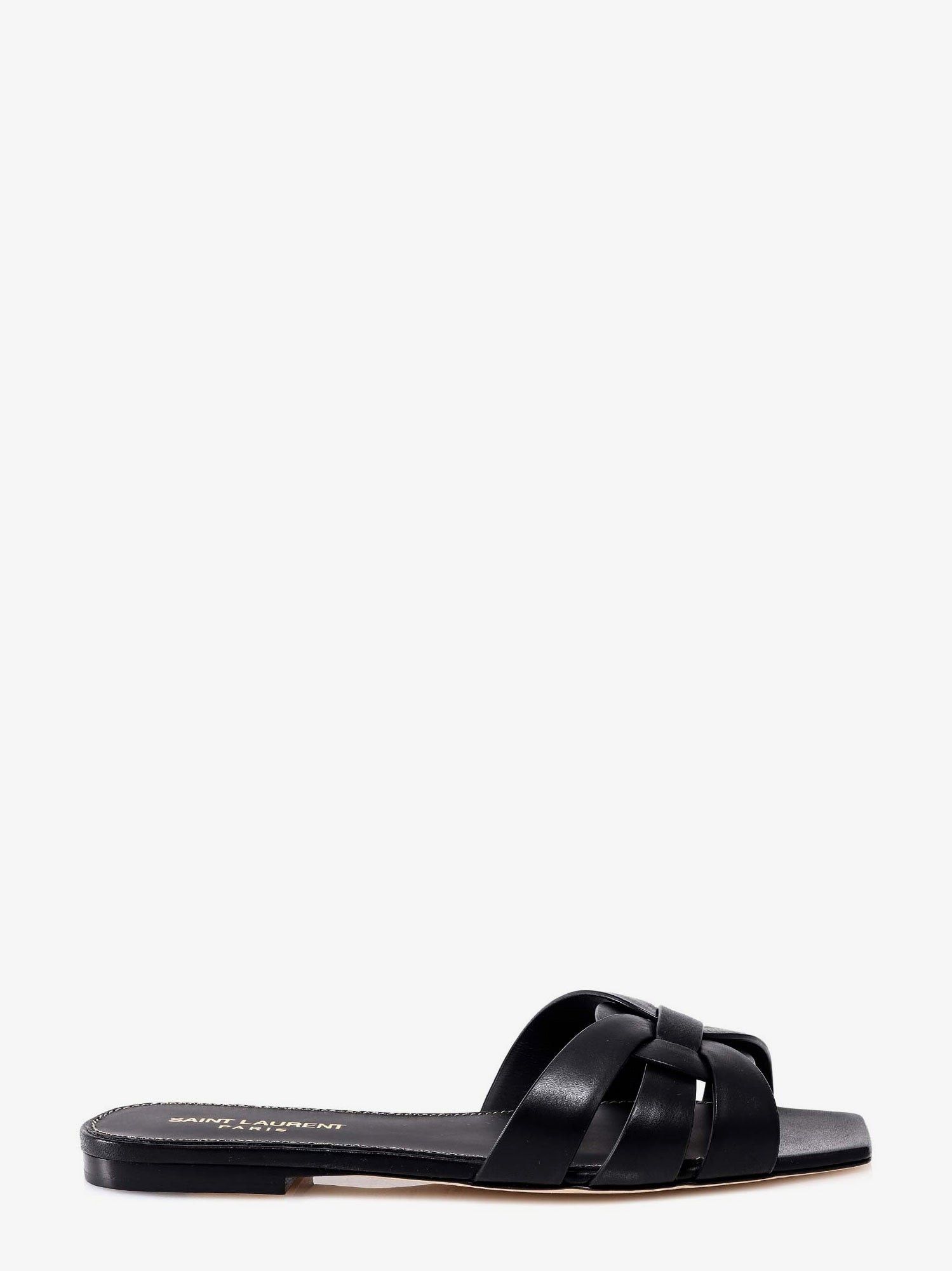 Saint Laurent Paris Tribute 05 Leather Nu Pieds Flat Sandals Size US 6.5 / IT 36.5 - 1 Thumbnail