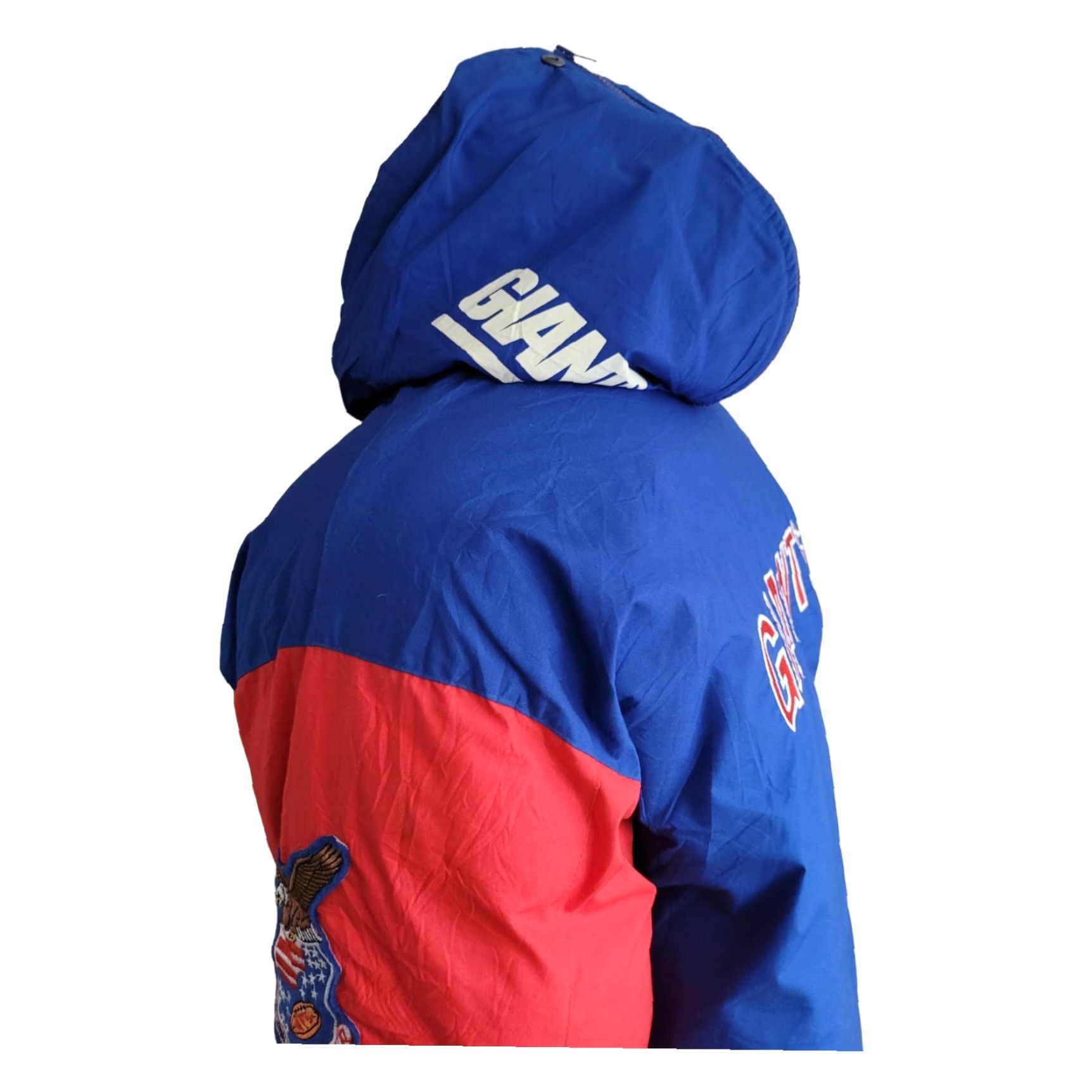 NFL NFL New York Giants XL Jacket - TRIPLE FAT Goose Duck Turbo Sport Parka Down Padded Red/Blue Jacket for Men XL Size US XL / EU 56 / 4 - 6 Thumbnail