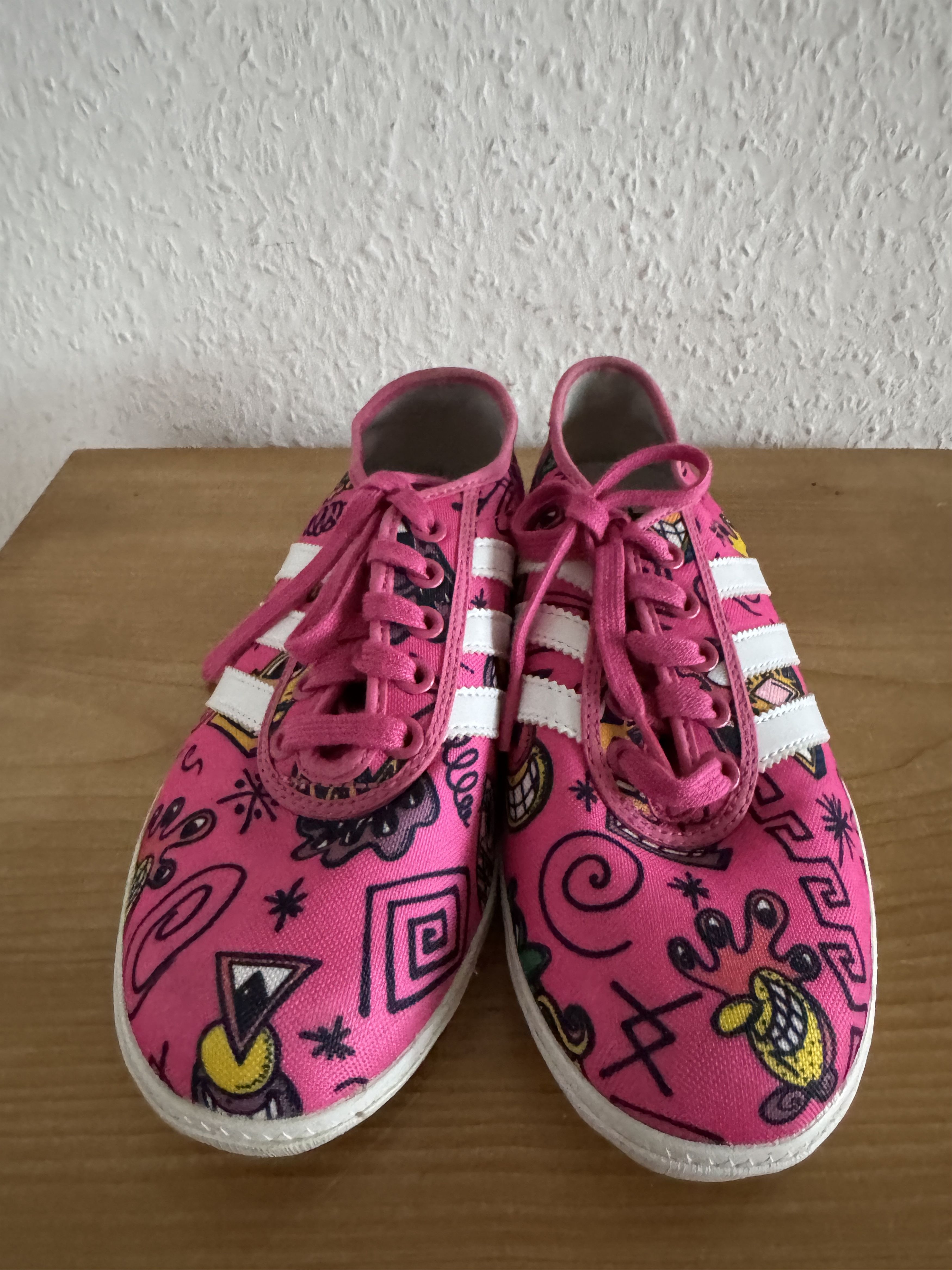 Adidas × Jeremy Scott P-Sole sneakers in pink patent Size US 4 / IT 34 - 1 Thumbnail