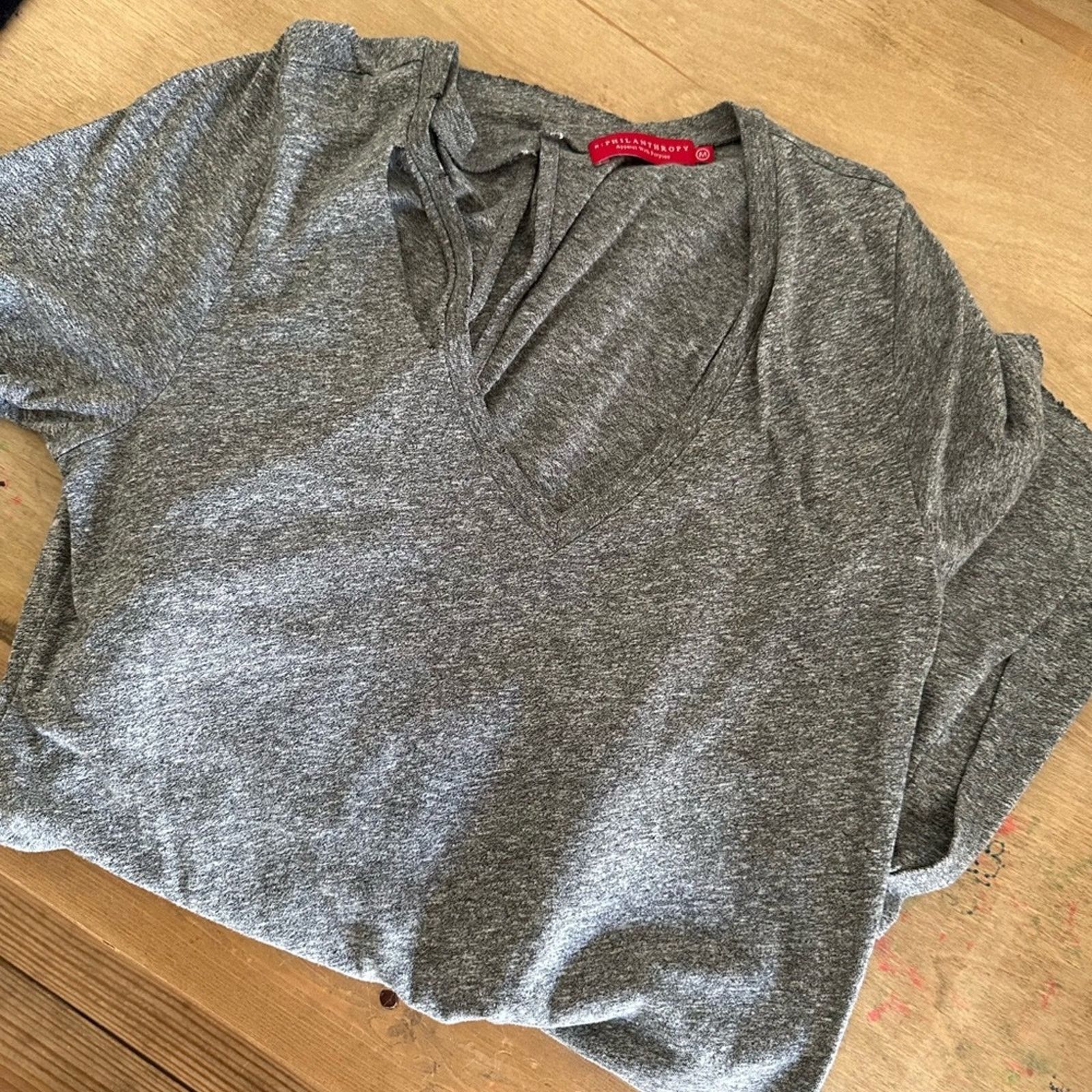 Other NWOT- n:Philanthropy Breeze Romper - Grey Medium Size 30" / US 8 / IT 44 - 6 Thumbnail