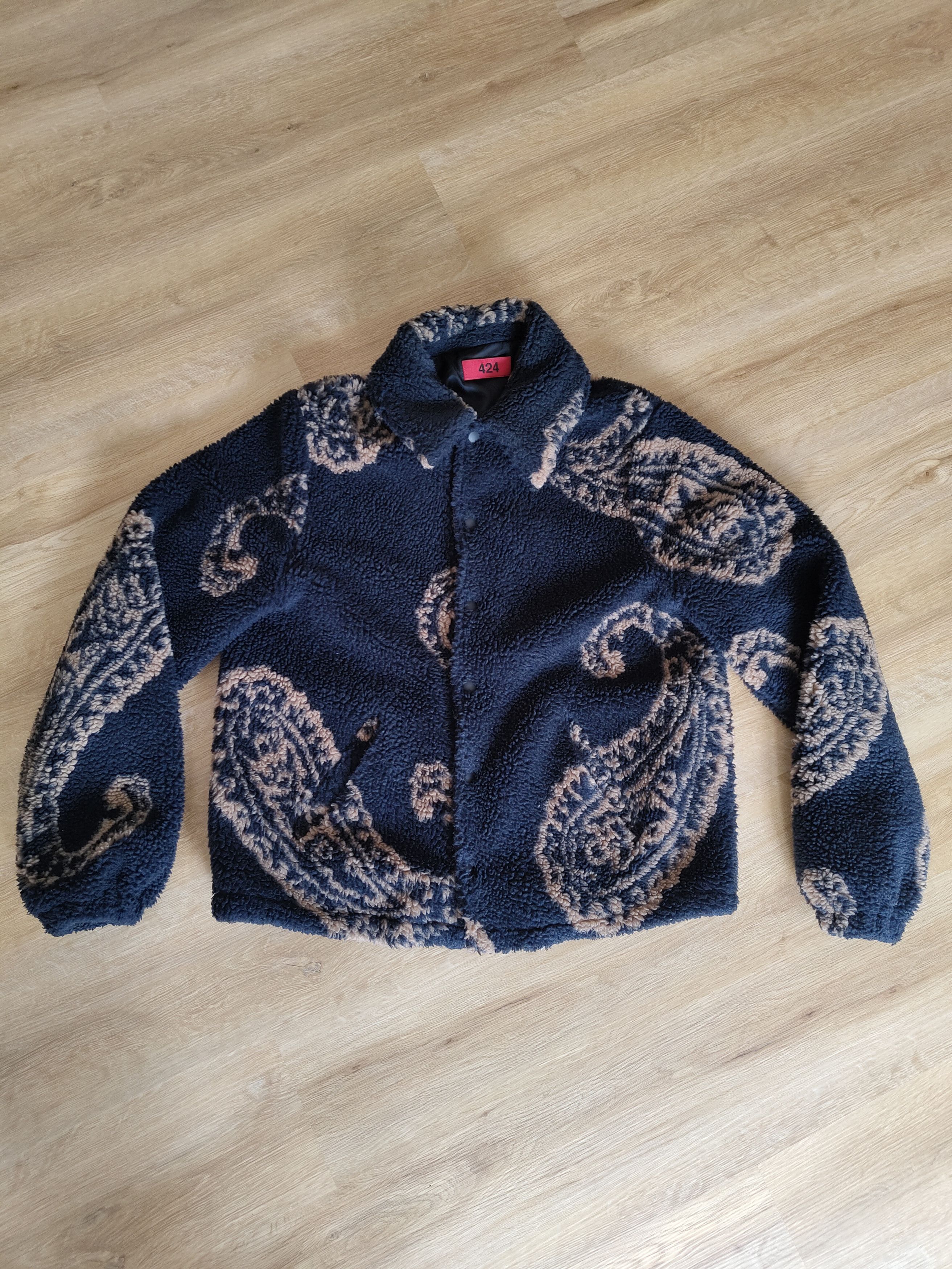 424 424 Paisley Sherpa Jacket Size US M / EU 48-50 / 2 - 2 Thumbnail
