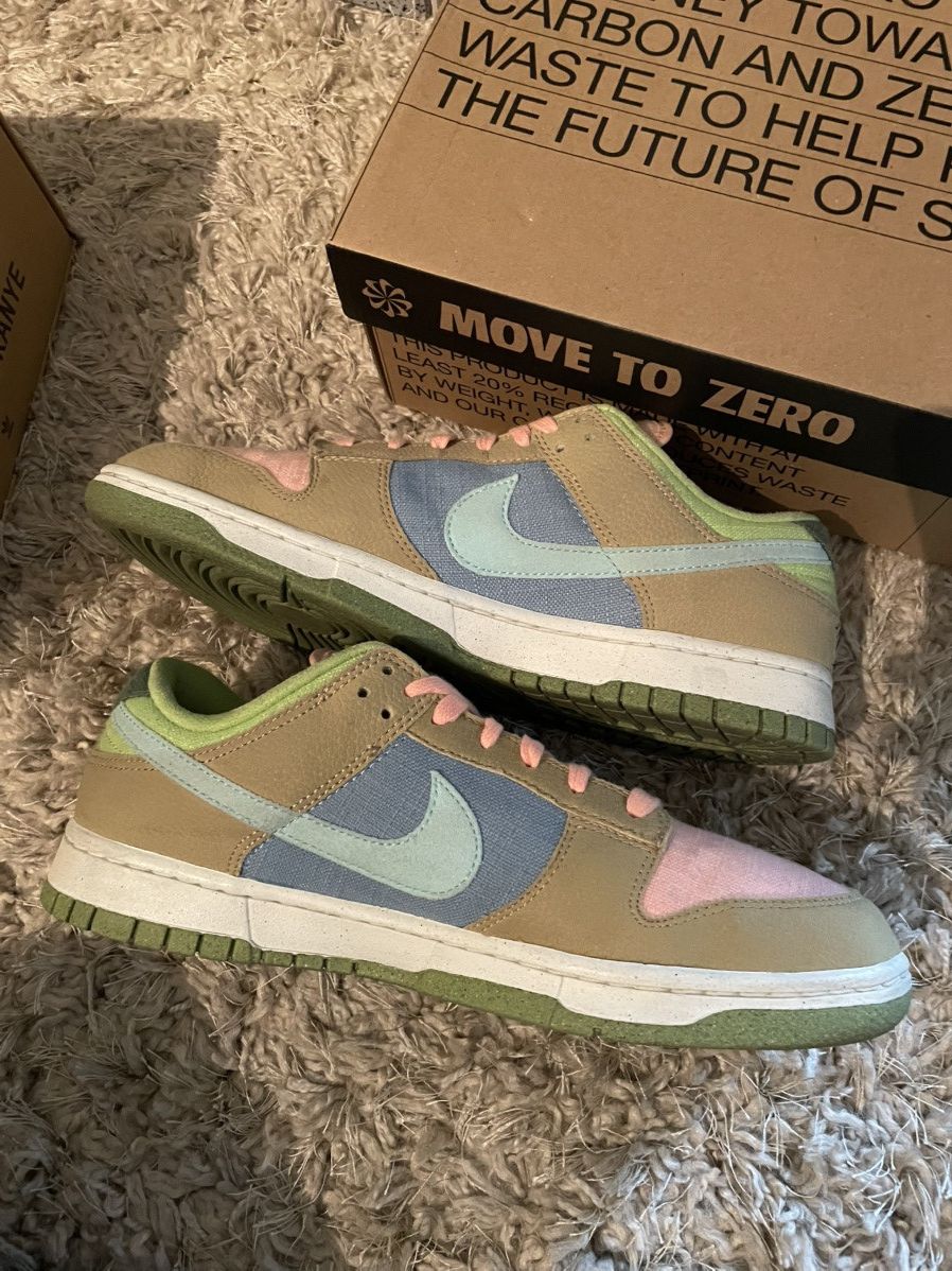 Nike Nike Dunk Low Sun Club Arctic Orange Sanded Gold Size US 10 / EU 43 - 3 Thumbnail