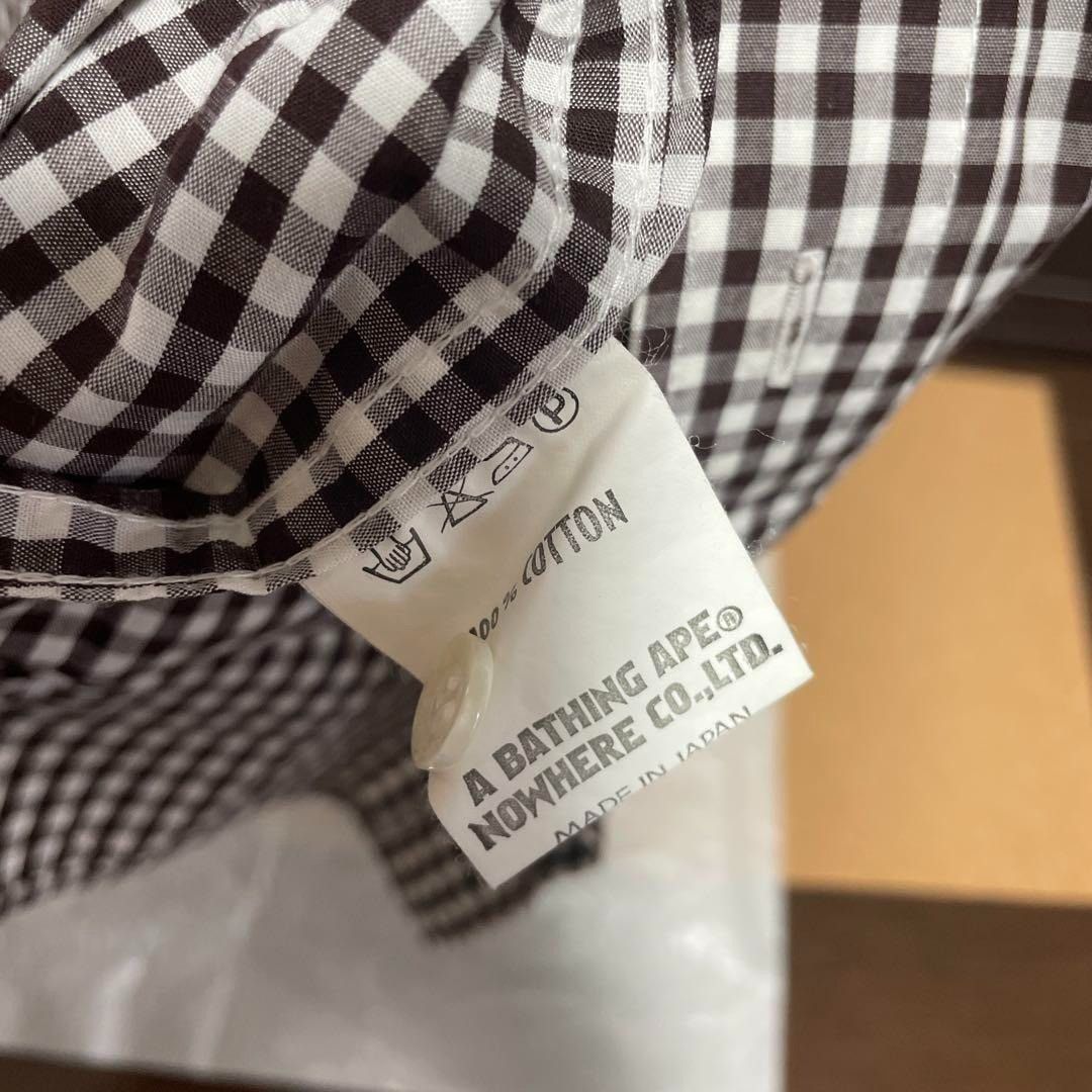 Bape A BATHING APE 90s-00s Checkered Short Sleeve Shirt Size US L / EU 52-54 / 3 - 4 Thumbnail
