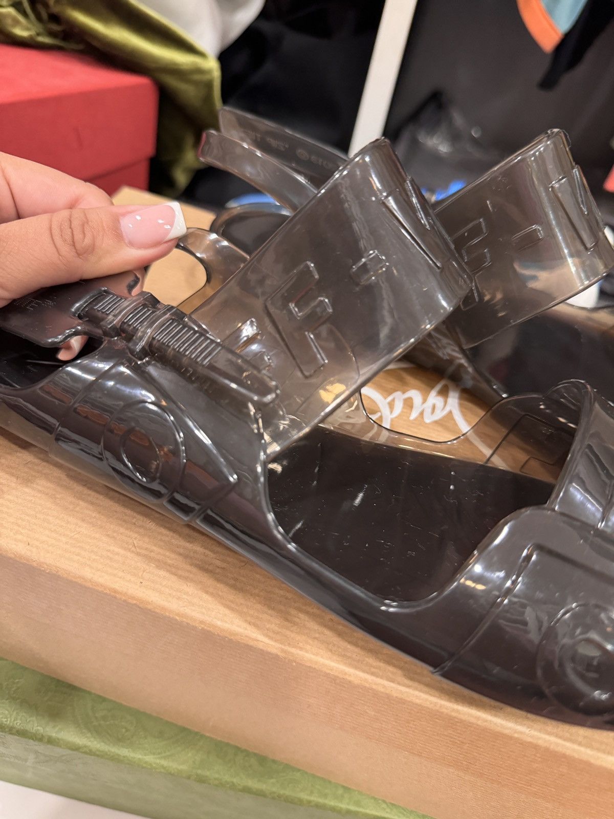 Off-White Off White Flat Jelly Sandals Size US 11 / IT 41 - 2 Thumbnail