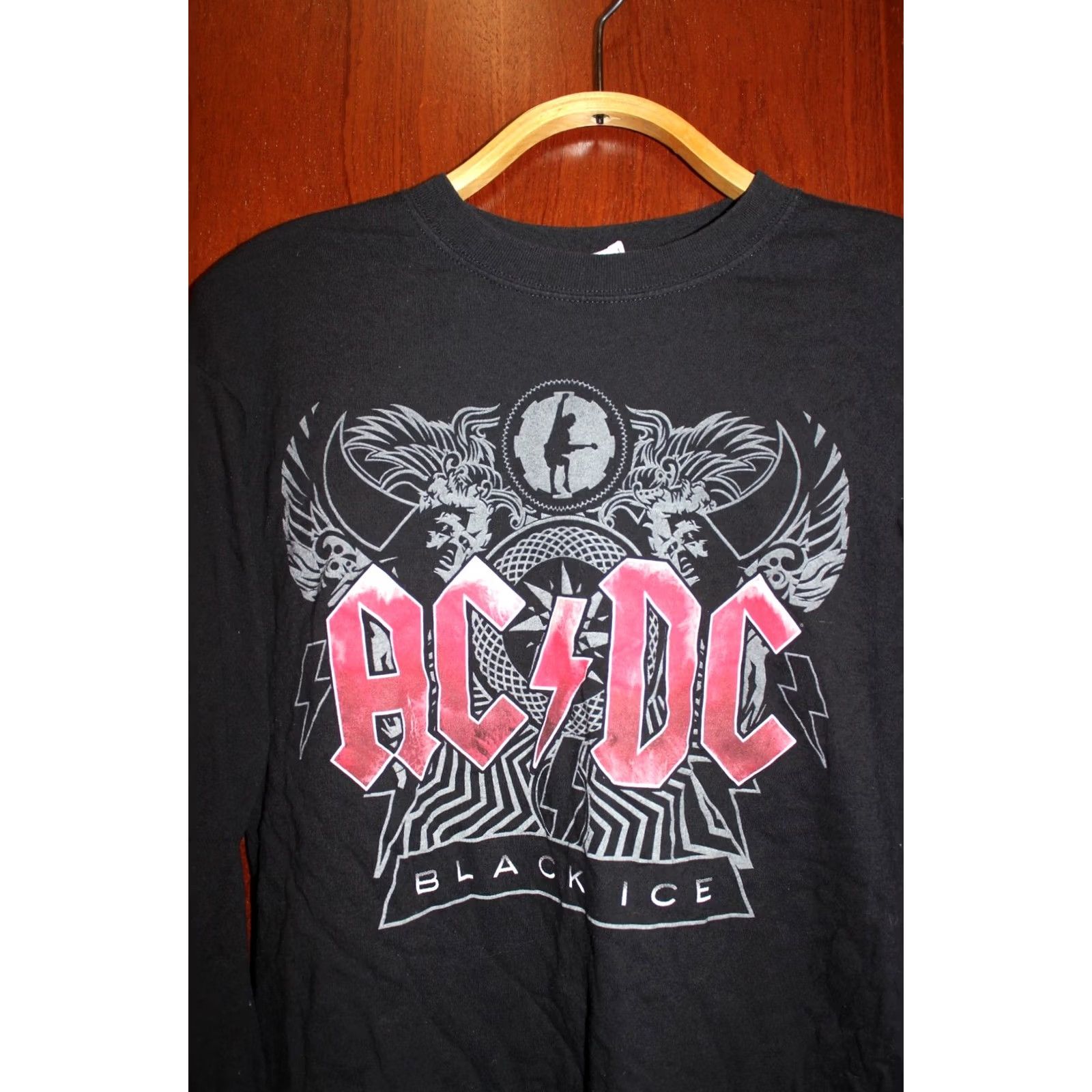 Anvil VINTAGE AC/DC Black Ice T-Shirt Long Sleeve L Mens Womens Unisex Adults Black Rock Shirt Size US L / EU 52-54 / 3 - 2 Thumbnail
